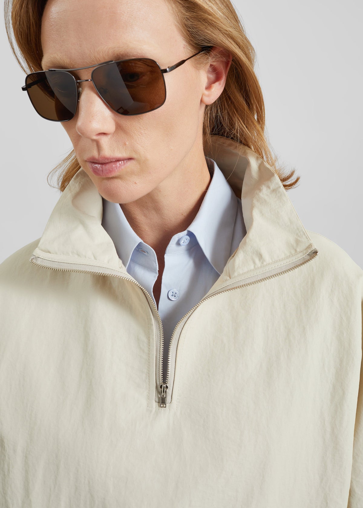 Majvik Windbreaker Anorak - Light Beige - 4