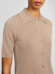 By Malene Birger Dotta Knit Top - Dark Sand