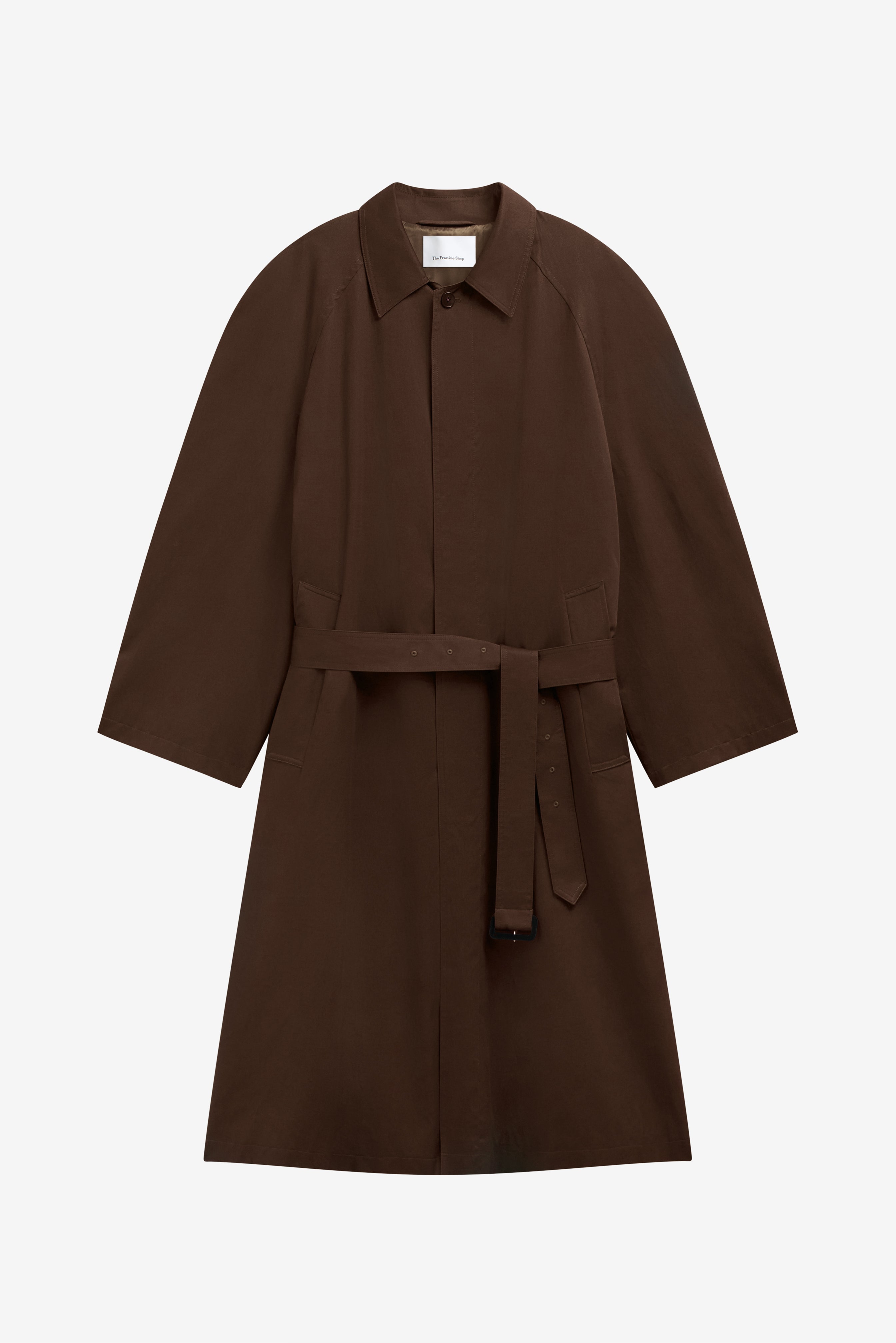 Malmedy Oversized Long Coat - Brown - 6