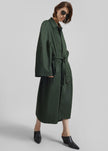 Malmedy Oversized Long Coat - Deep Green