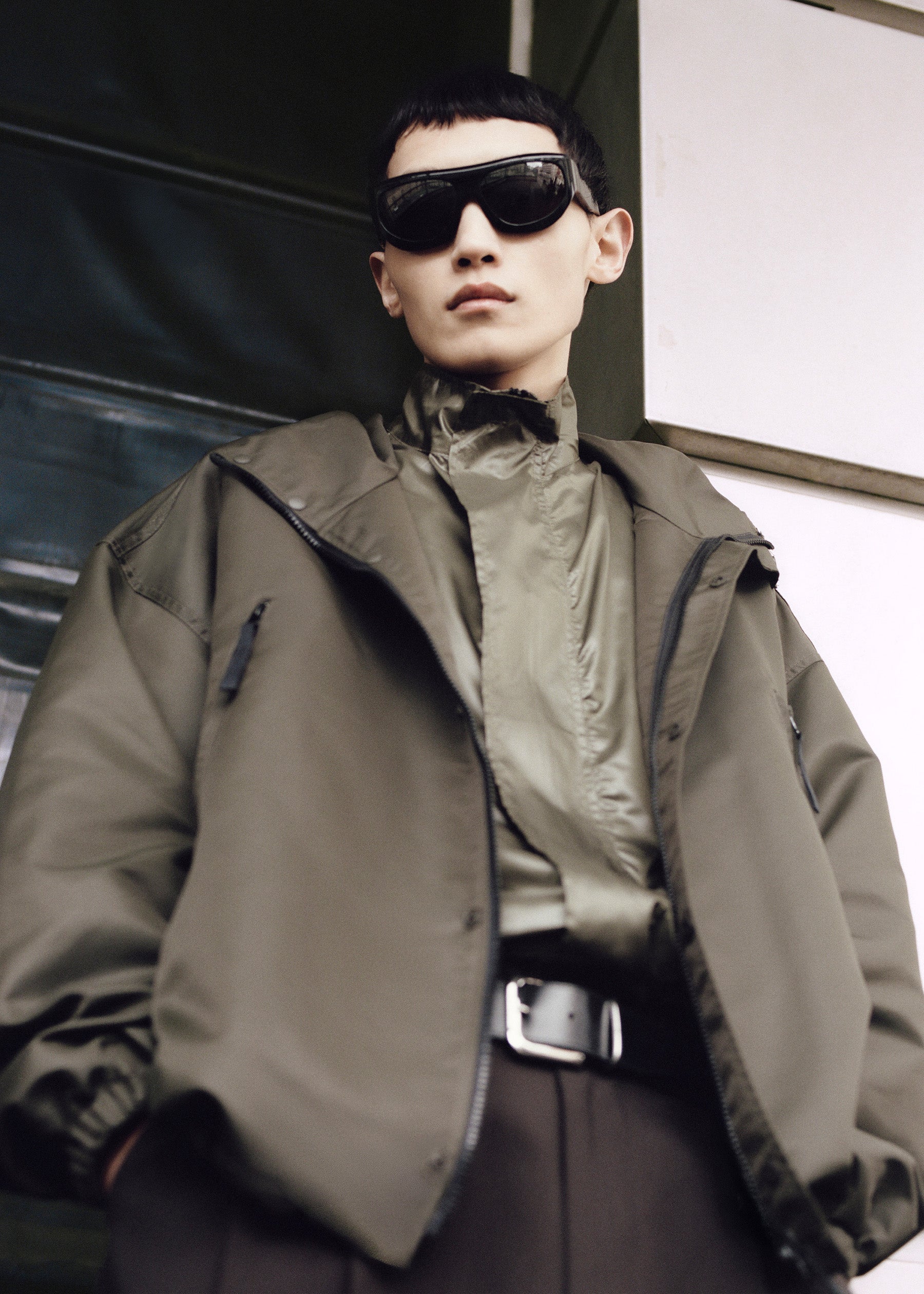 Malmore Windbreaker Jacket - Dark Olive - 8