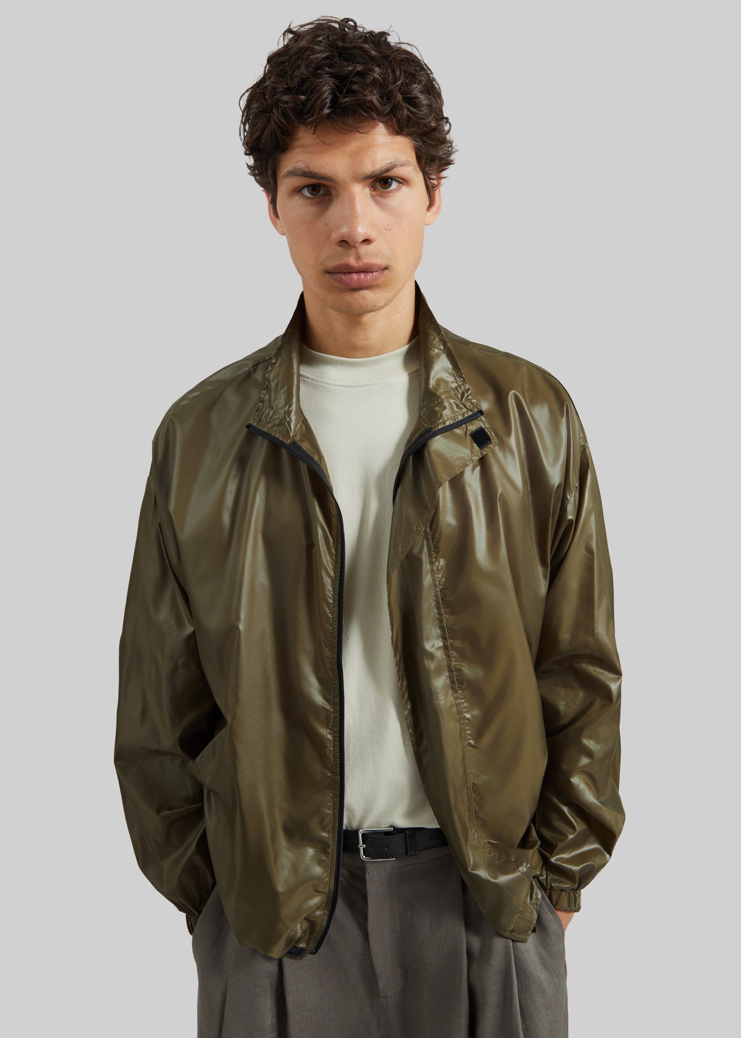 Malmore Windbreaker Jacket - Dark Olive - 3