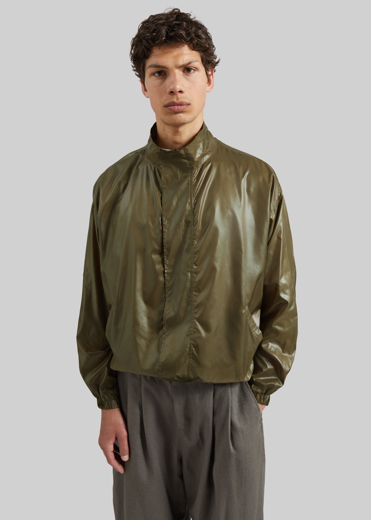 Malmore Windbreaker Jacket - Dark Olive - 1