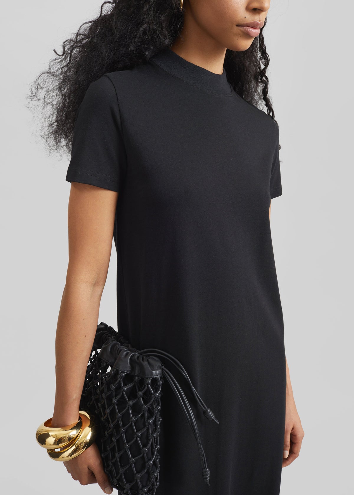 Malo T-Shirt Dress - Black - 3