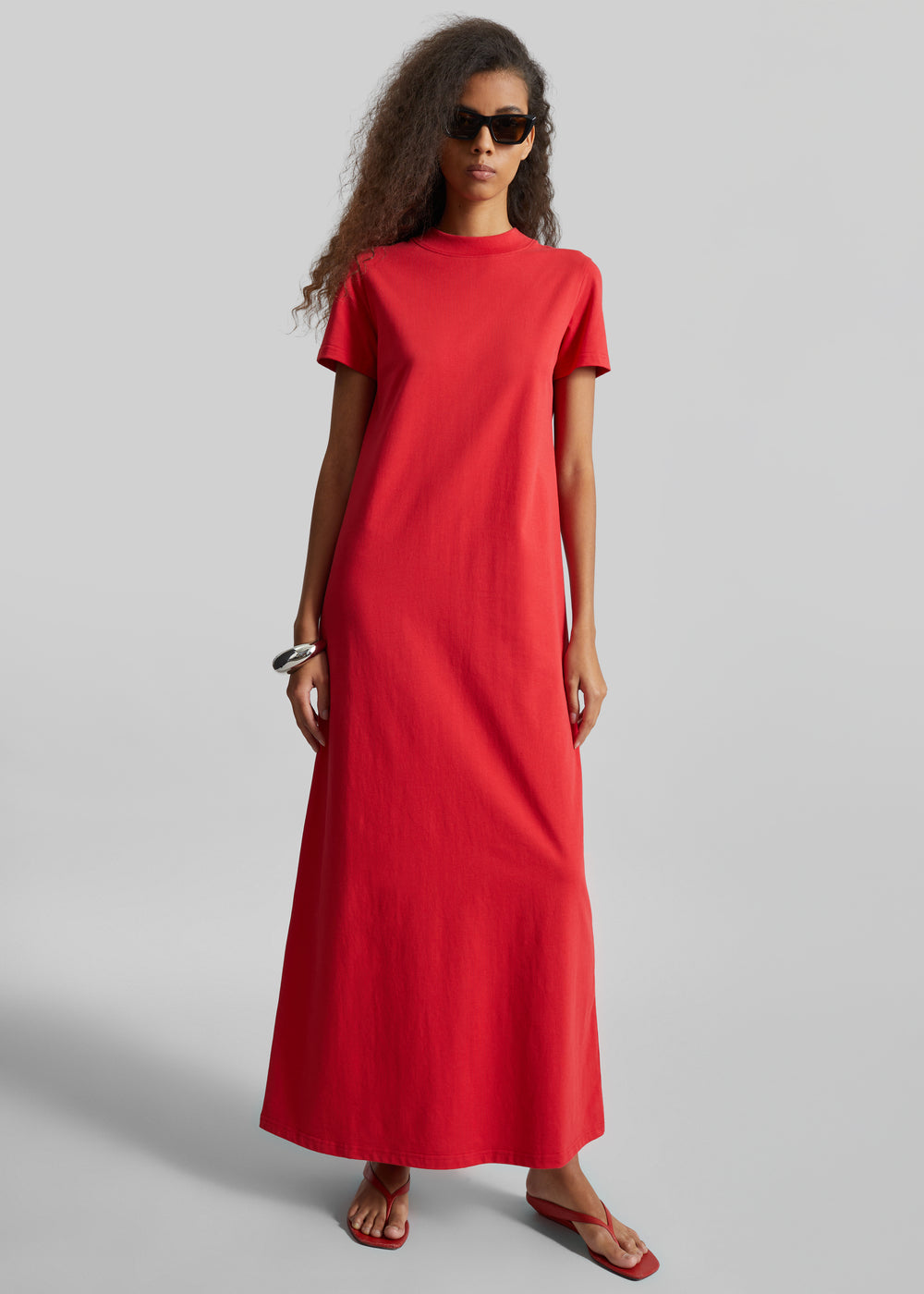 Malo T-Shirt Dress - Red - 1