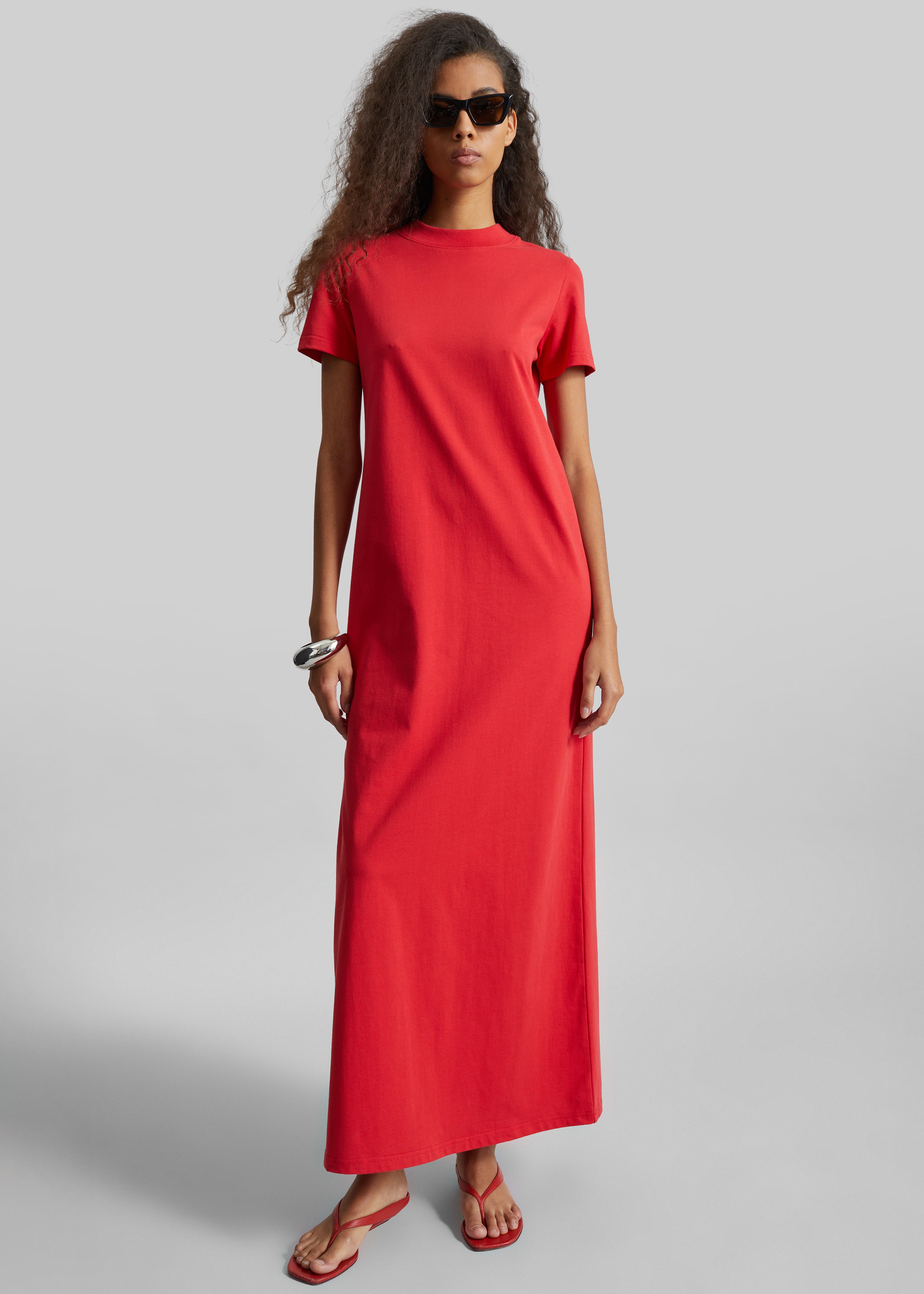 Malo T-Shirt Dress - Red - 4