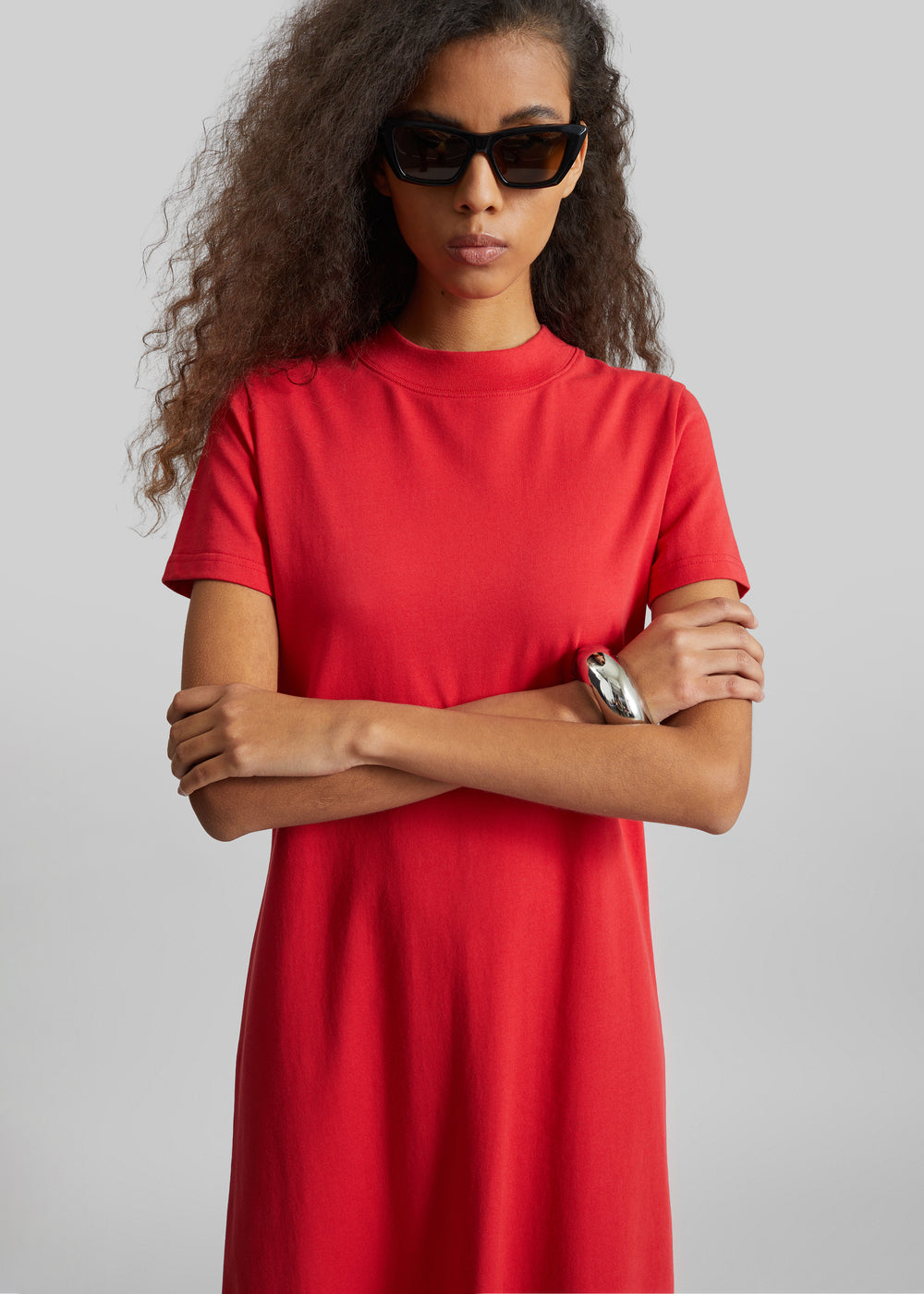 Malo T-Shirt Dress - Red - 1