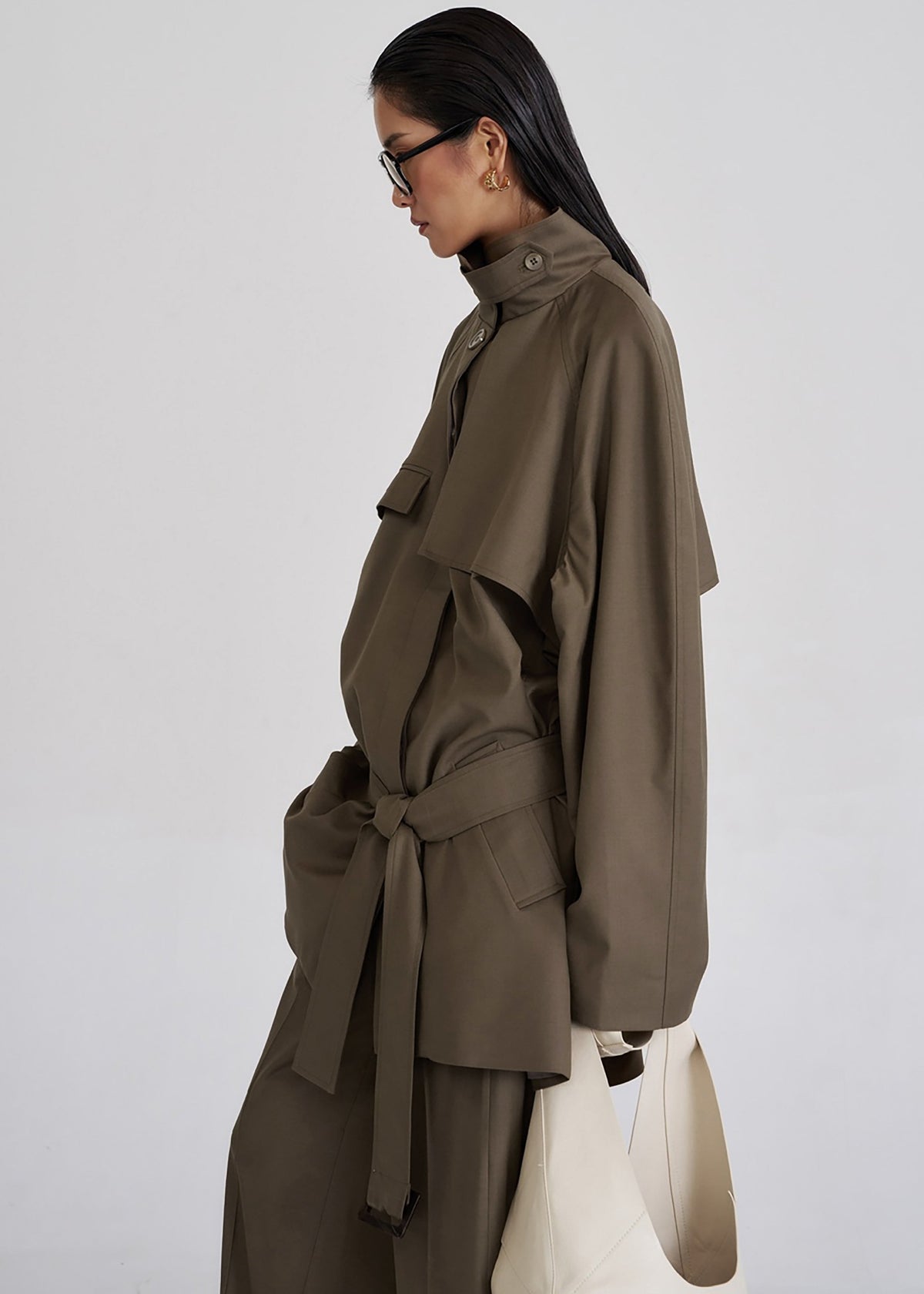 Malvan Short Trench - Olive Brown - 4