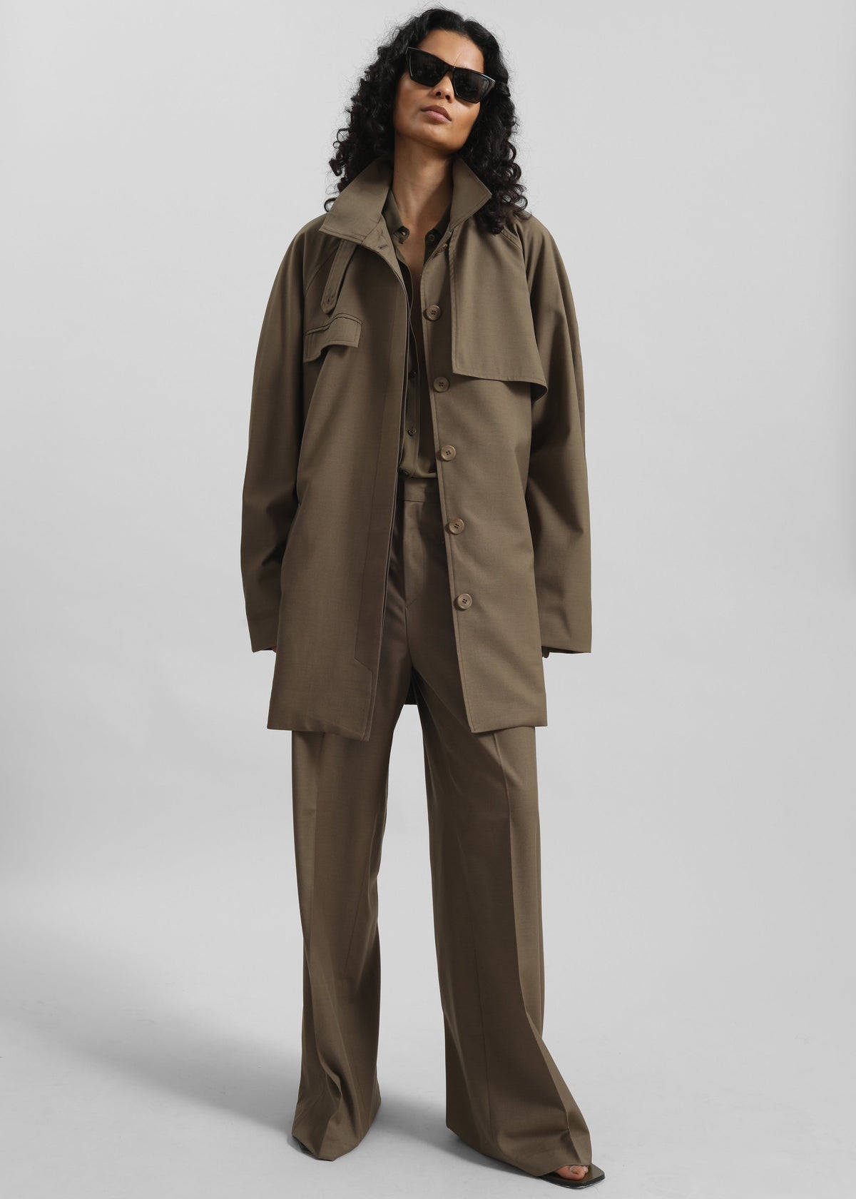 Malvan Short Trench - Olive Brown - 5