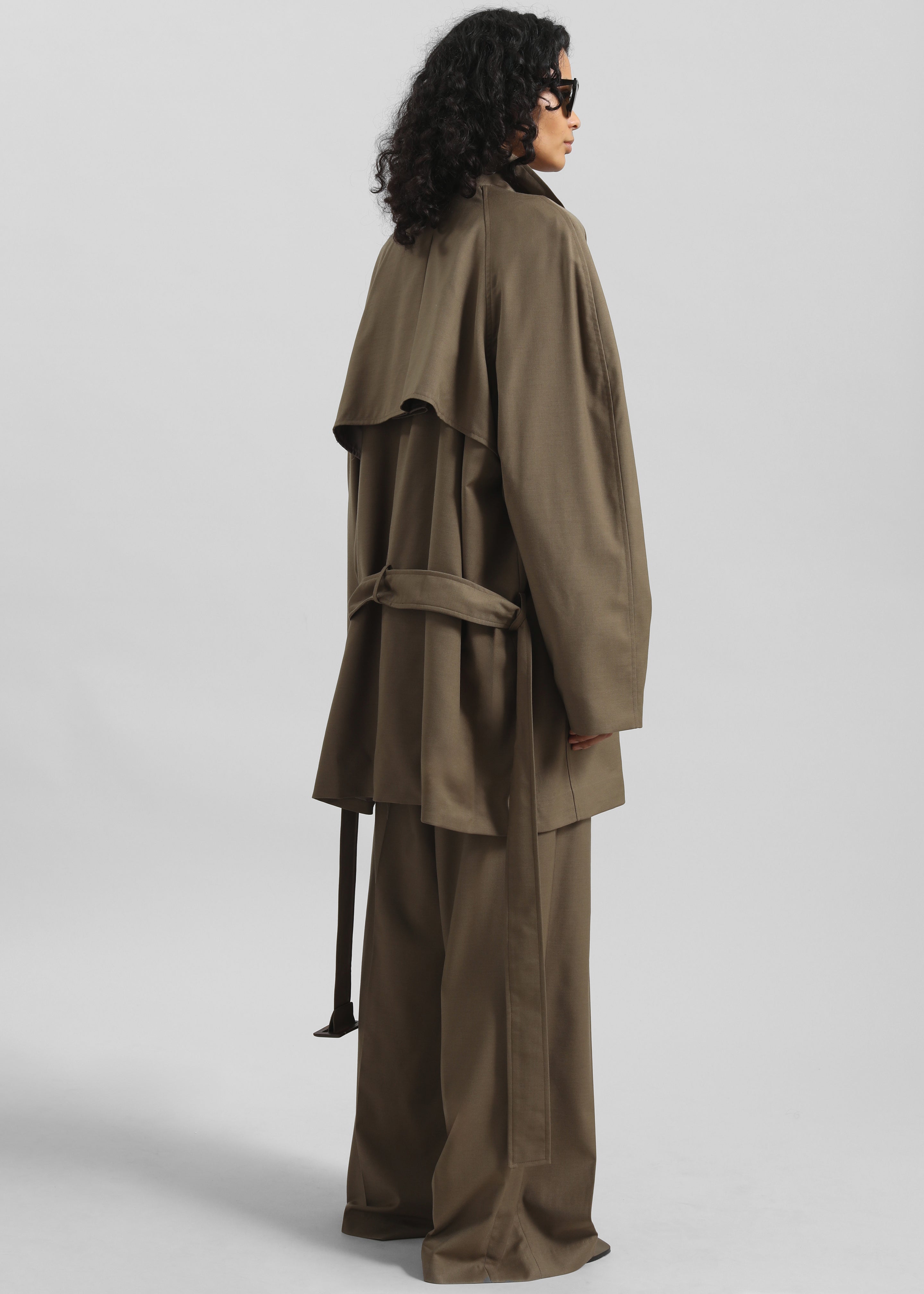 Malvan Short Trench - Olive Brown - 8