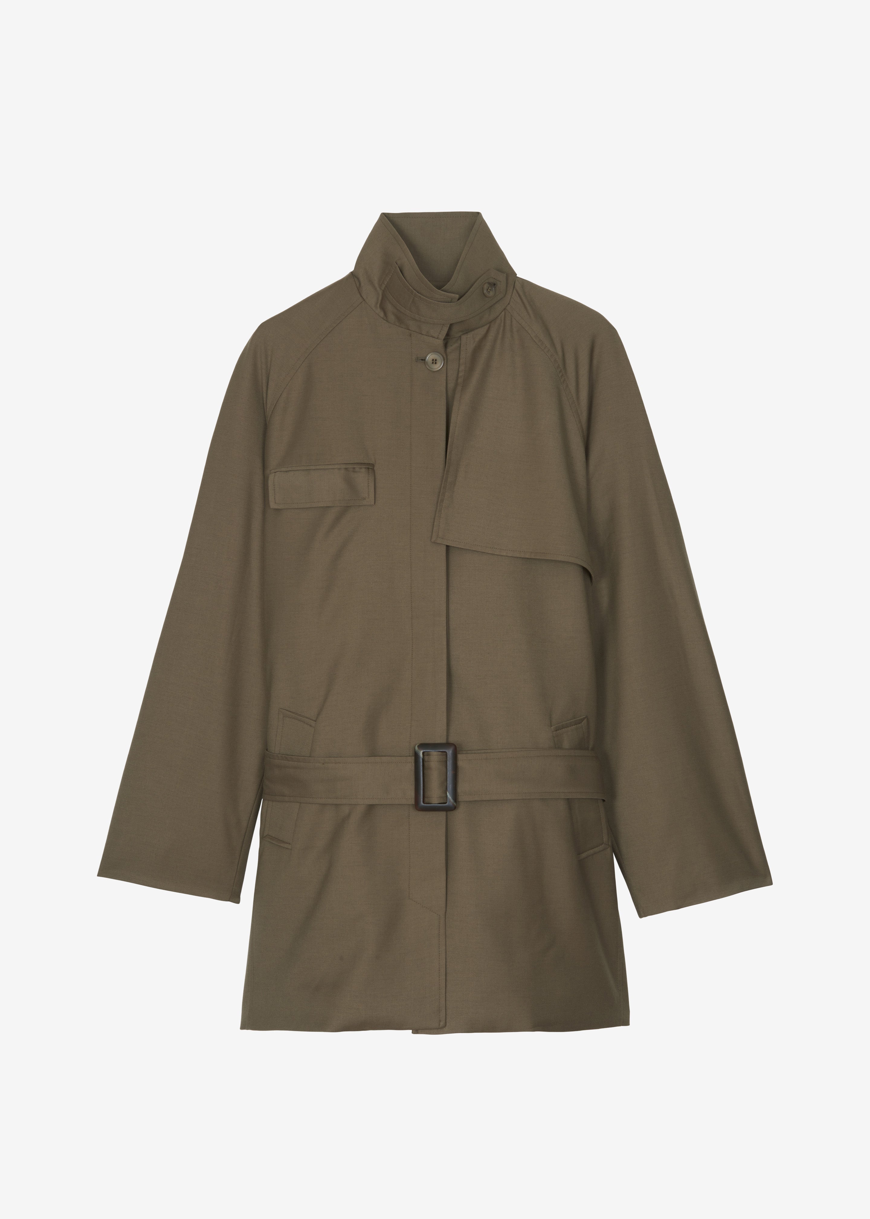 Malvan Short Trench - Olive Brown - 9