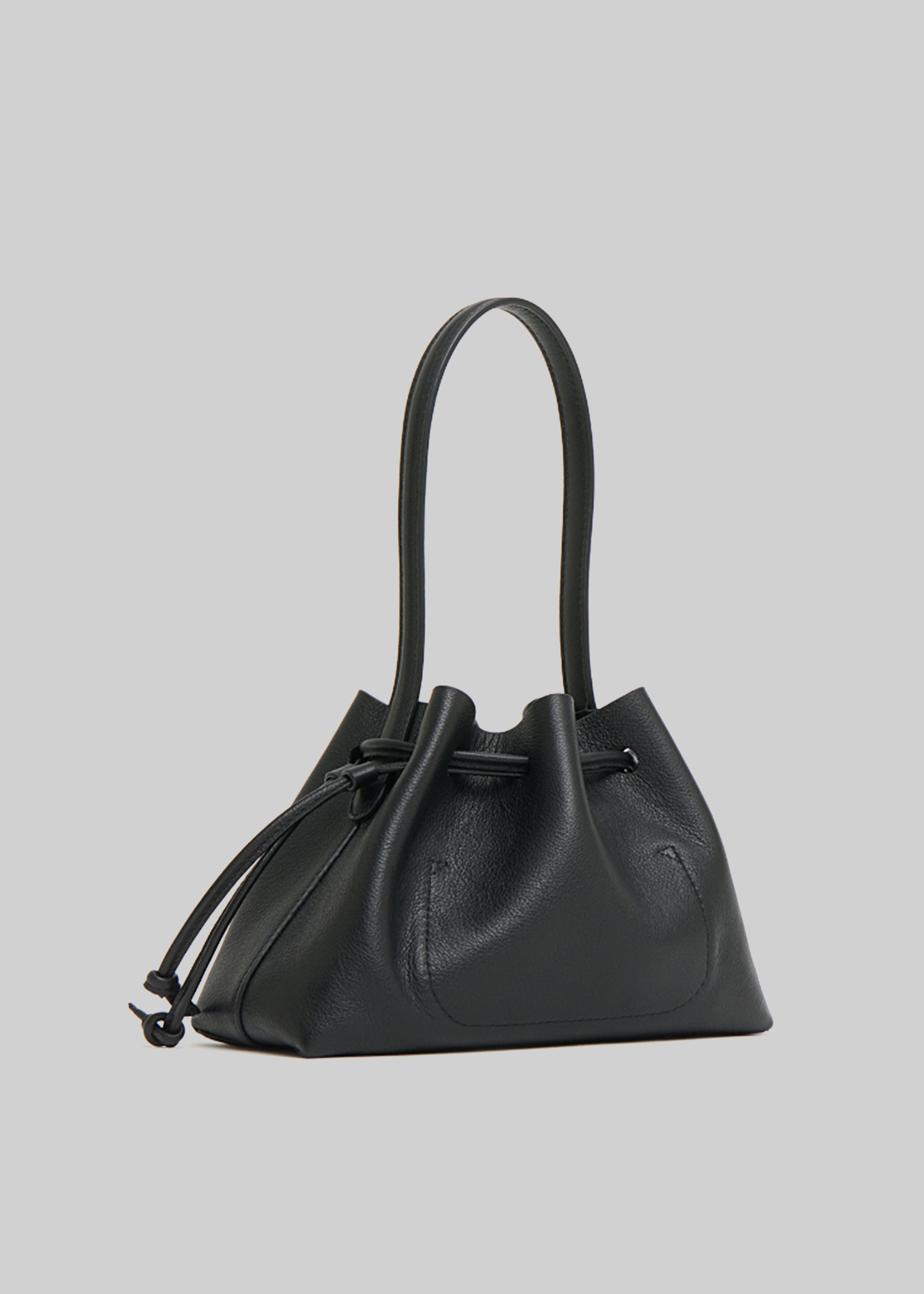 Mansur Gavriel Drawstring Pouchette - Black - 5
