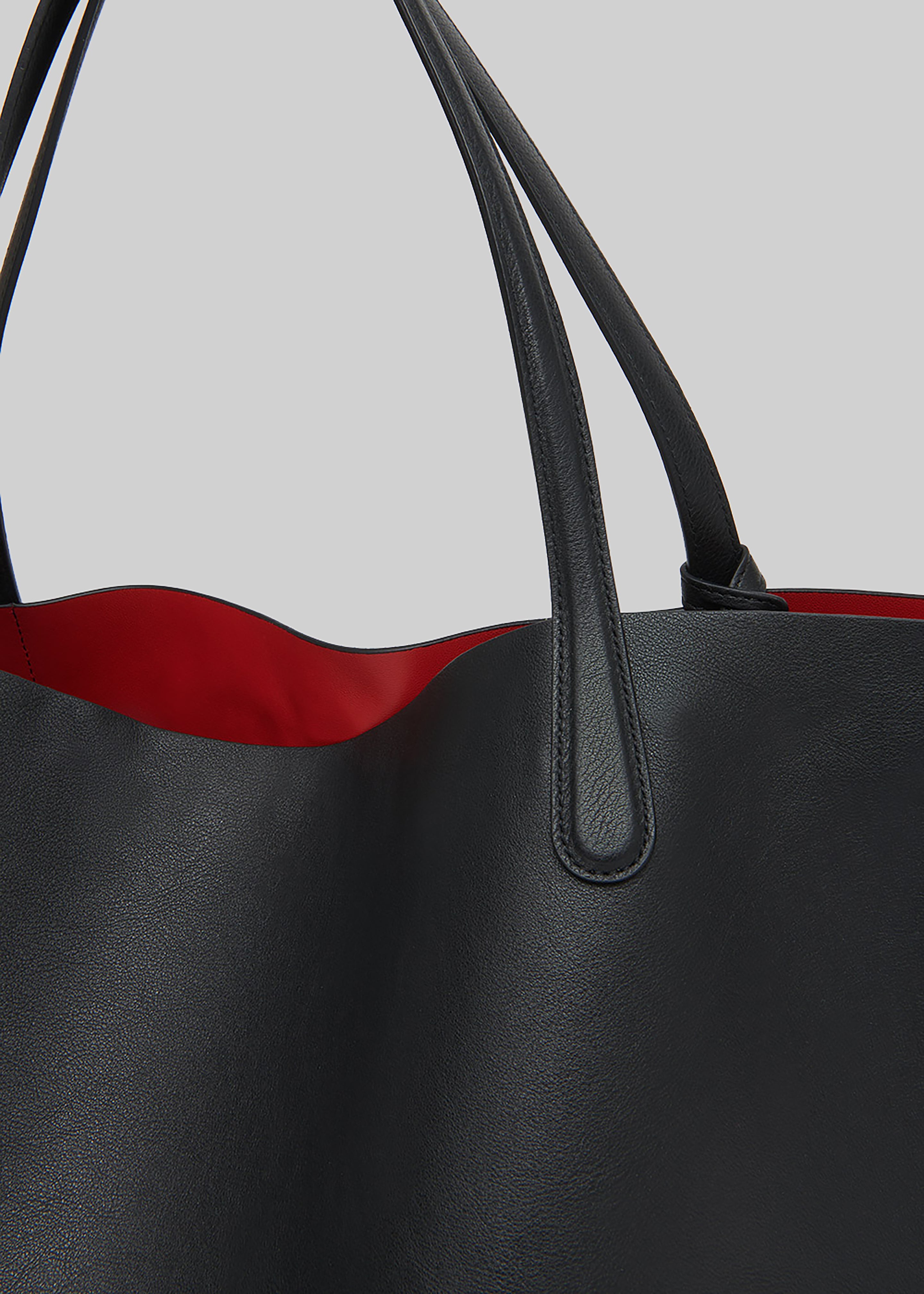 Mansur Gavriel Everyday Soft Tote - Black/Flamma - 2
