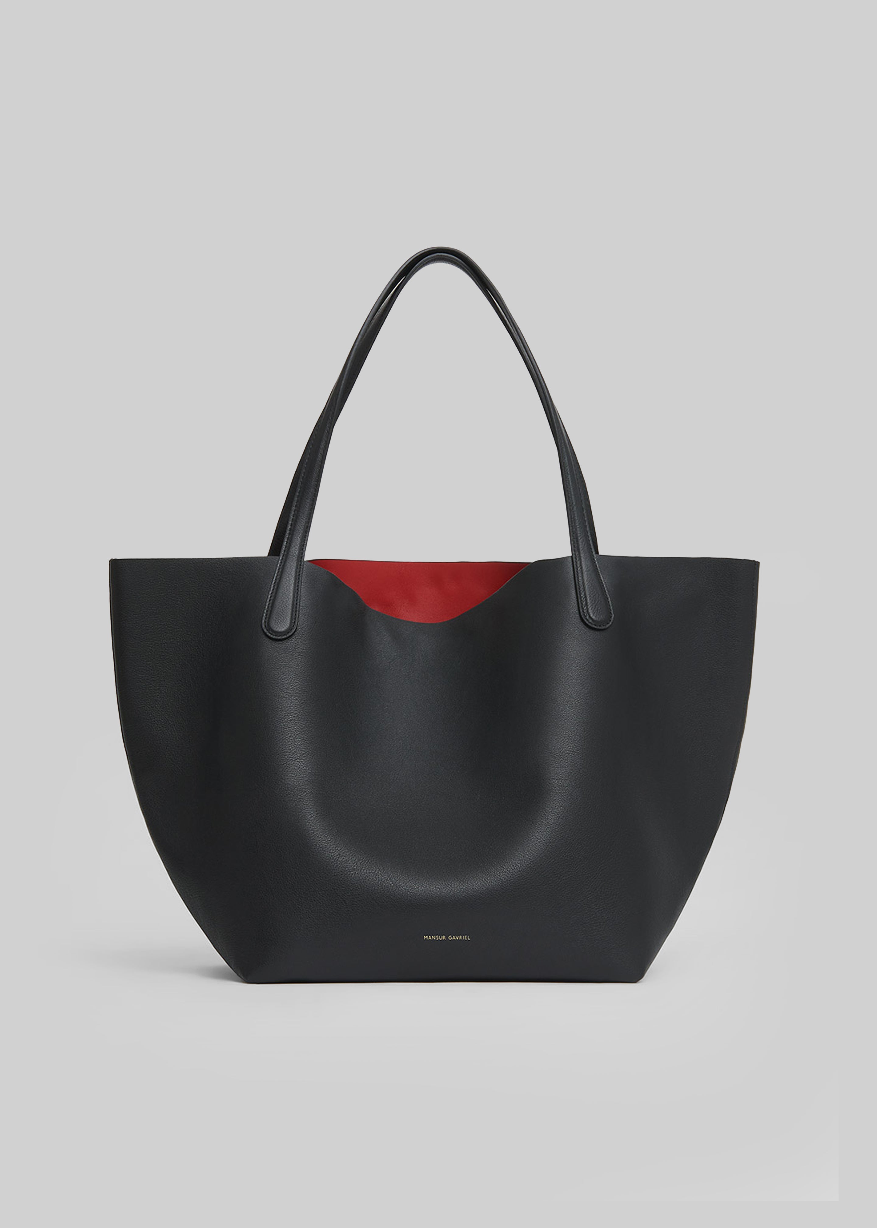 Mansur Gavriel Everyday Soft Tote - Black/Flamma - 1