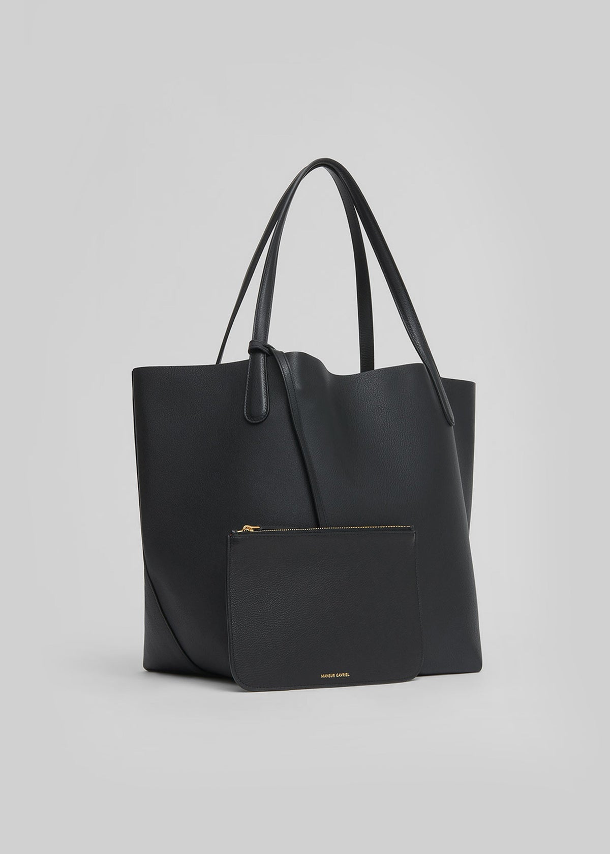 Mansur Gavriel Everyday Soft Tote - Black/Flamma - 4