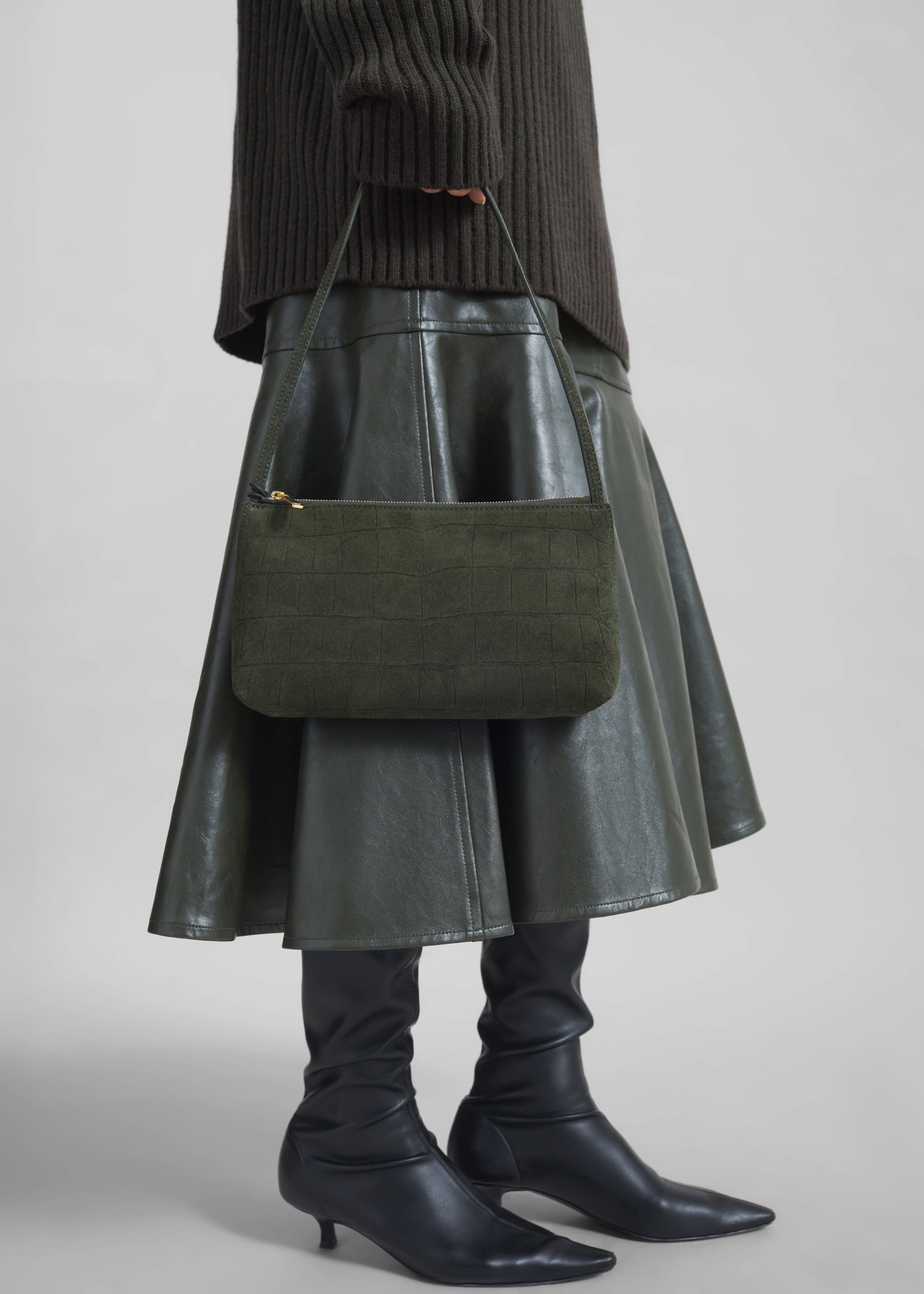 Mansur Gavriel Gaia Shoulder Bag - Moss - 4