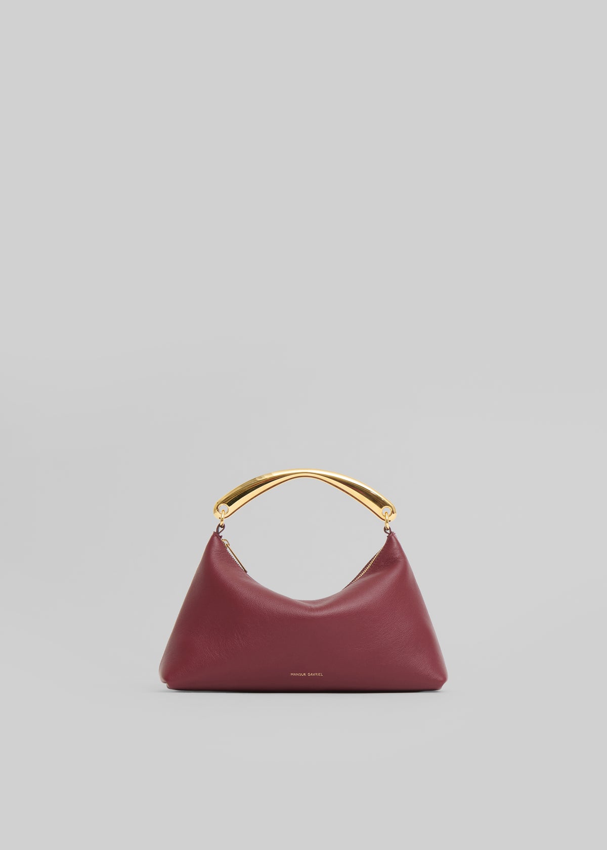 Mansur Gavriel Metal Handle Rhea Bag - Oxblood - 1