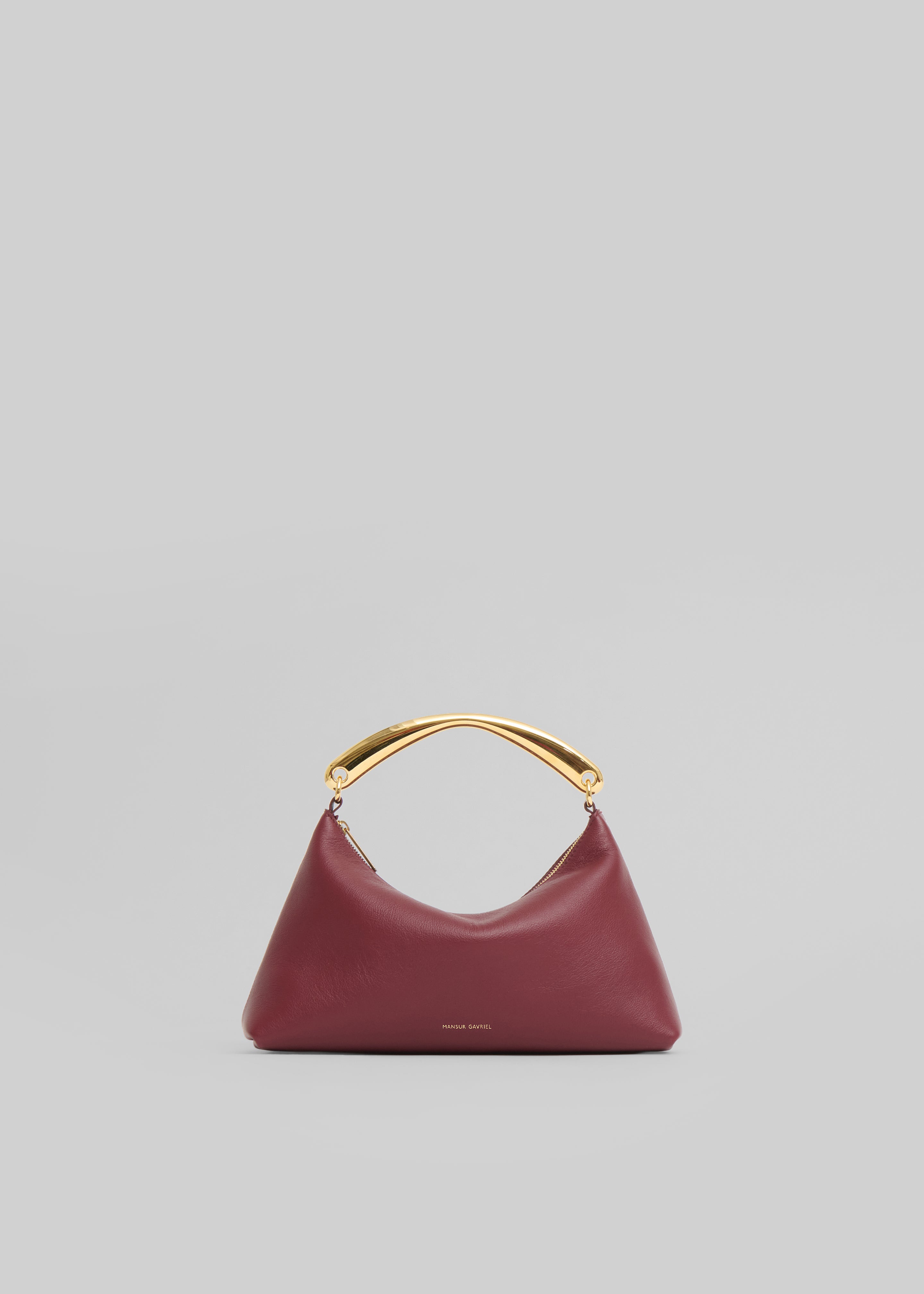 Mansur Gavriel Metal Handle Rhea Bag - Oxblood - 1