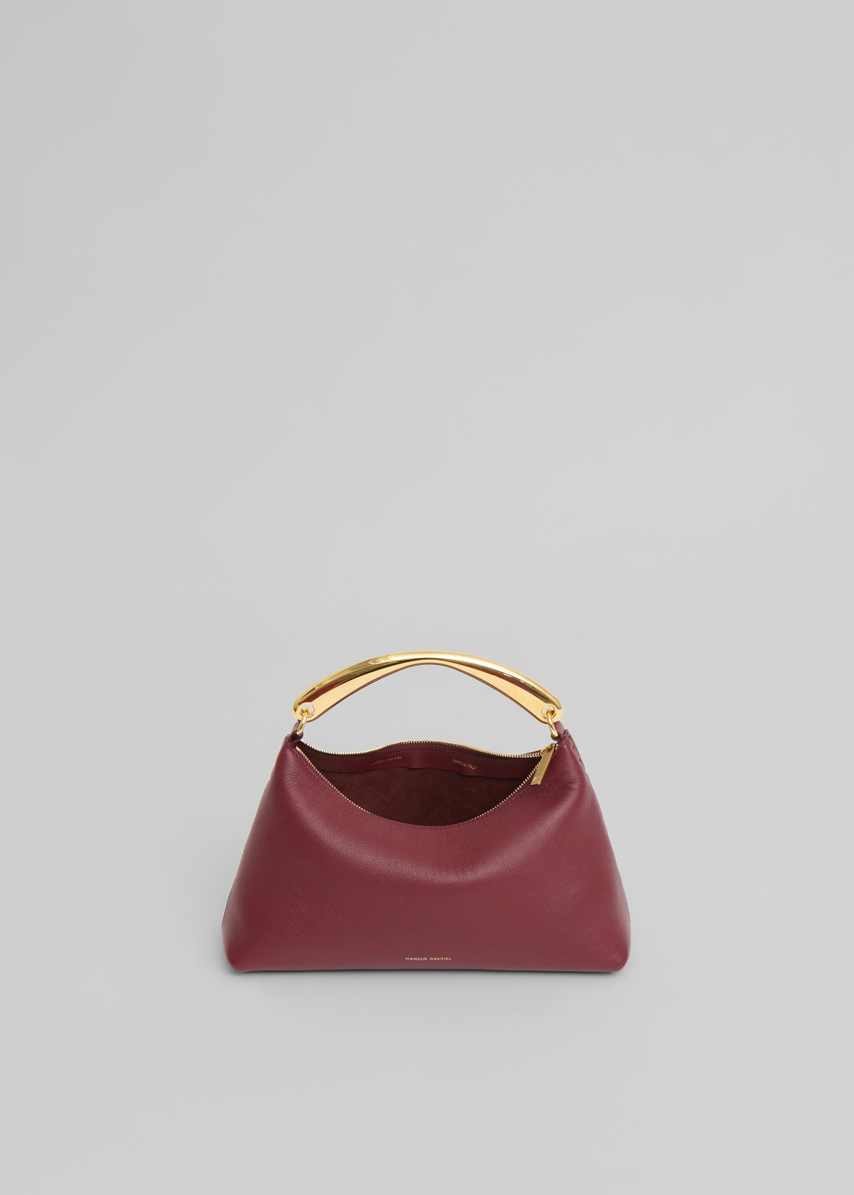 Mansur Gavriel Metal Handle Rhea Bag - Oxblood - 3