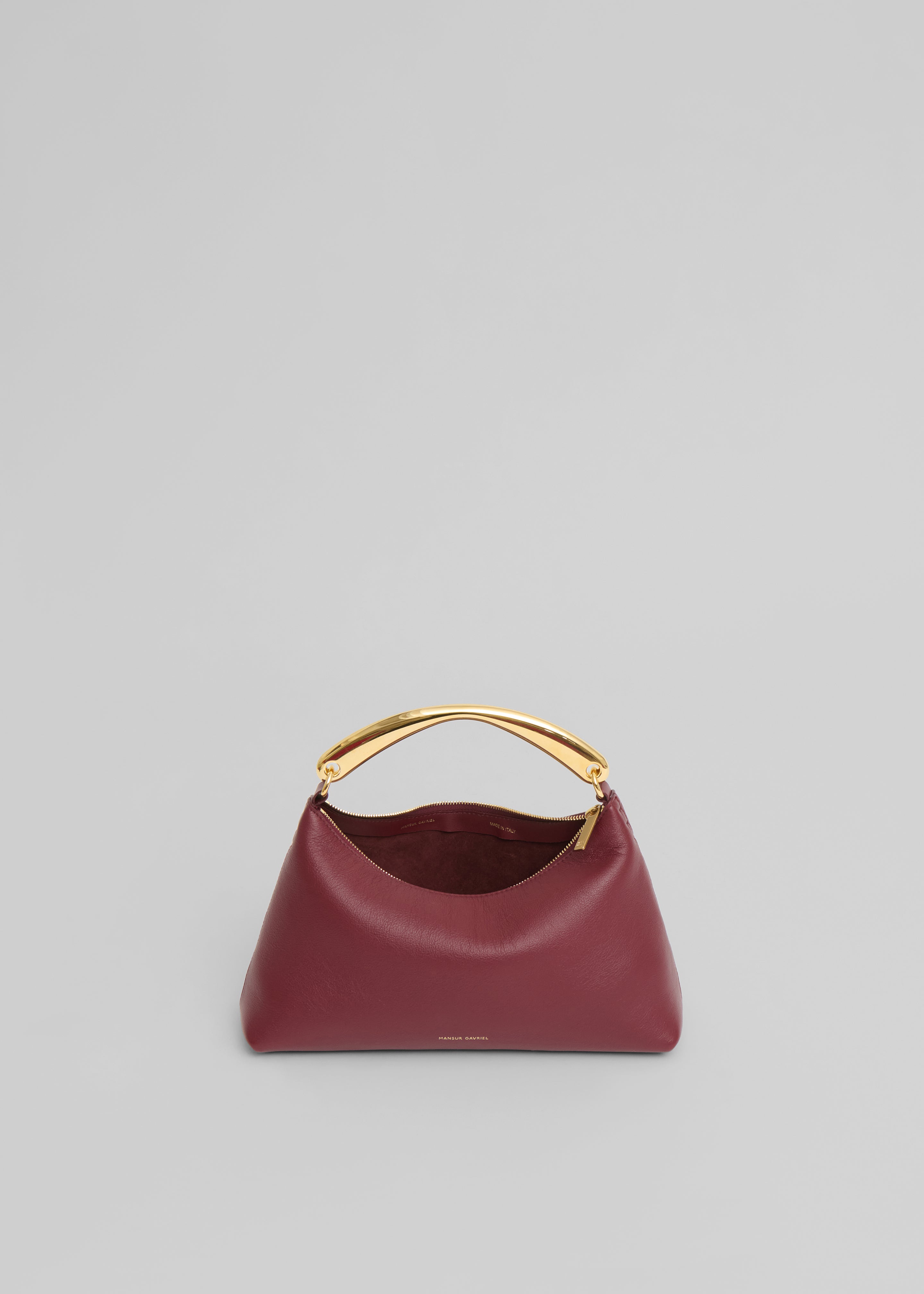 Mansur Gavriel Metal Handle Rhea Bag - Oxblood - 3