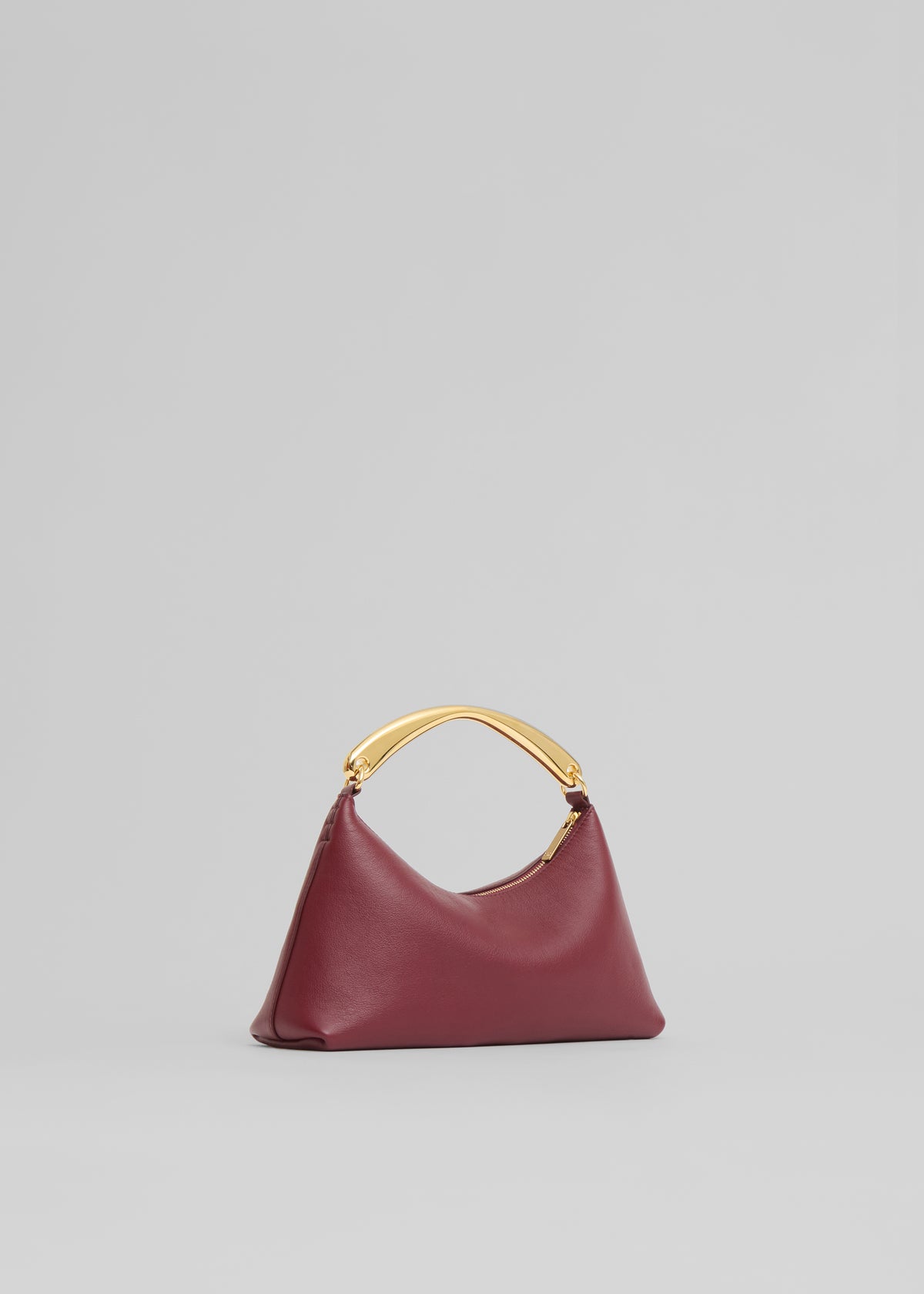 Mansur Gavriel Metal Handle Rhea Bag - Oxblood - 4
