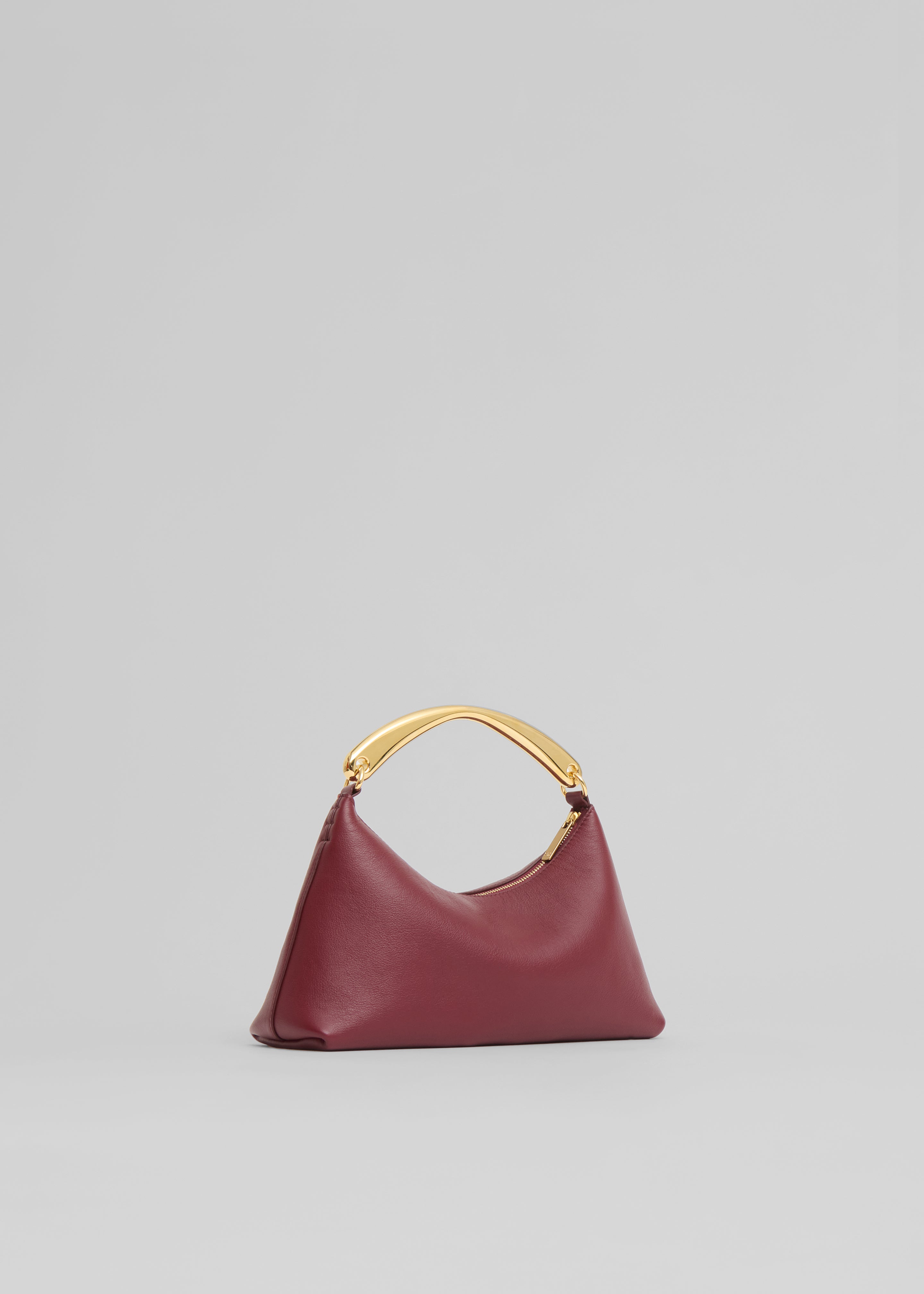 Mansur Gavriel Metal Handle Rhea Bag - Oxblood - 4