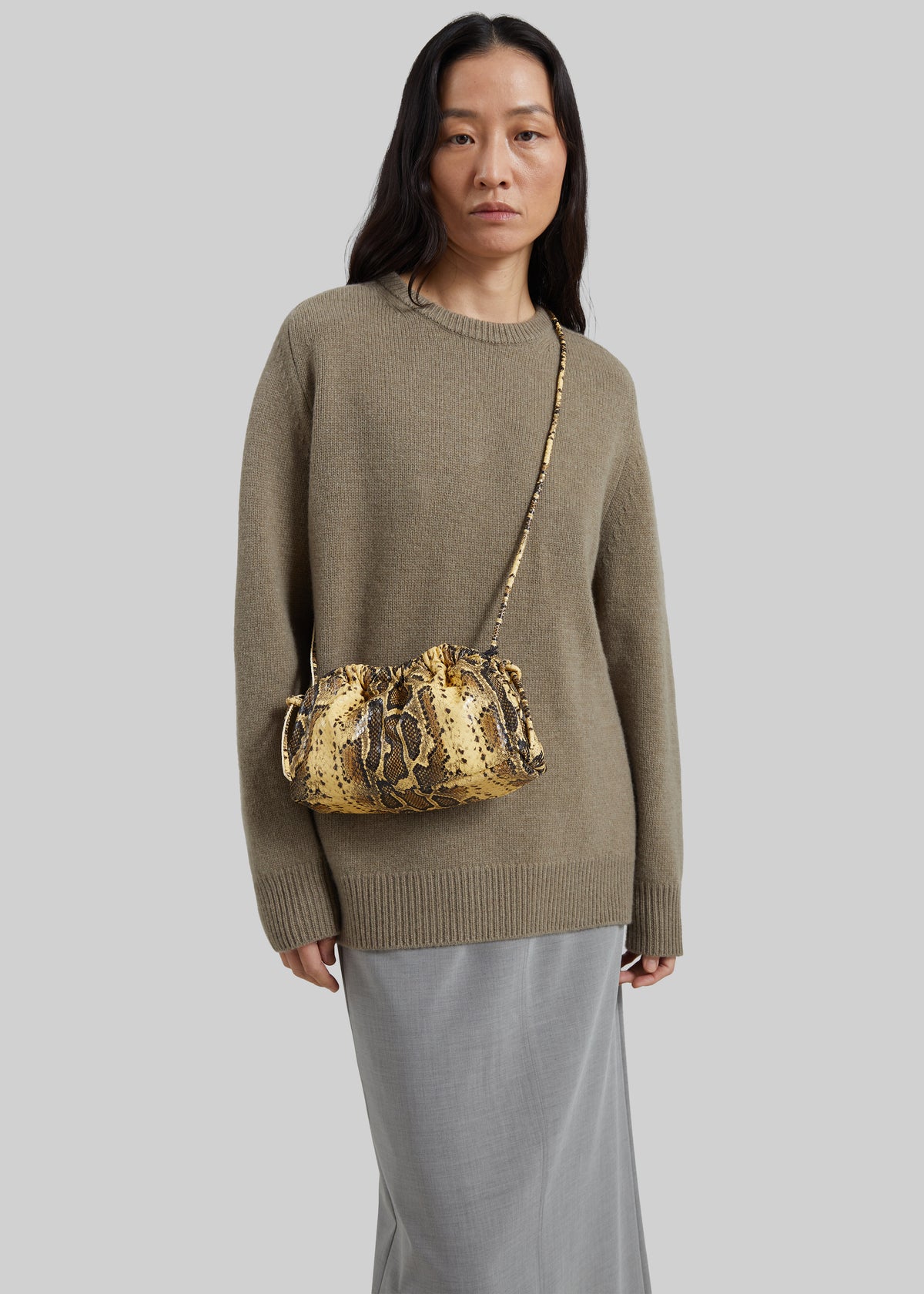 Mansur Gavriel mini pochette Cloud - Golden Roccia