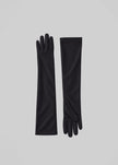 Mara Jersey Long Gloves - Black
