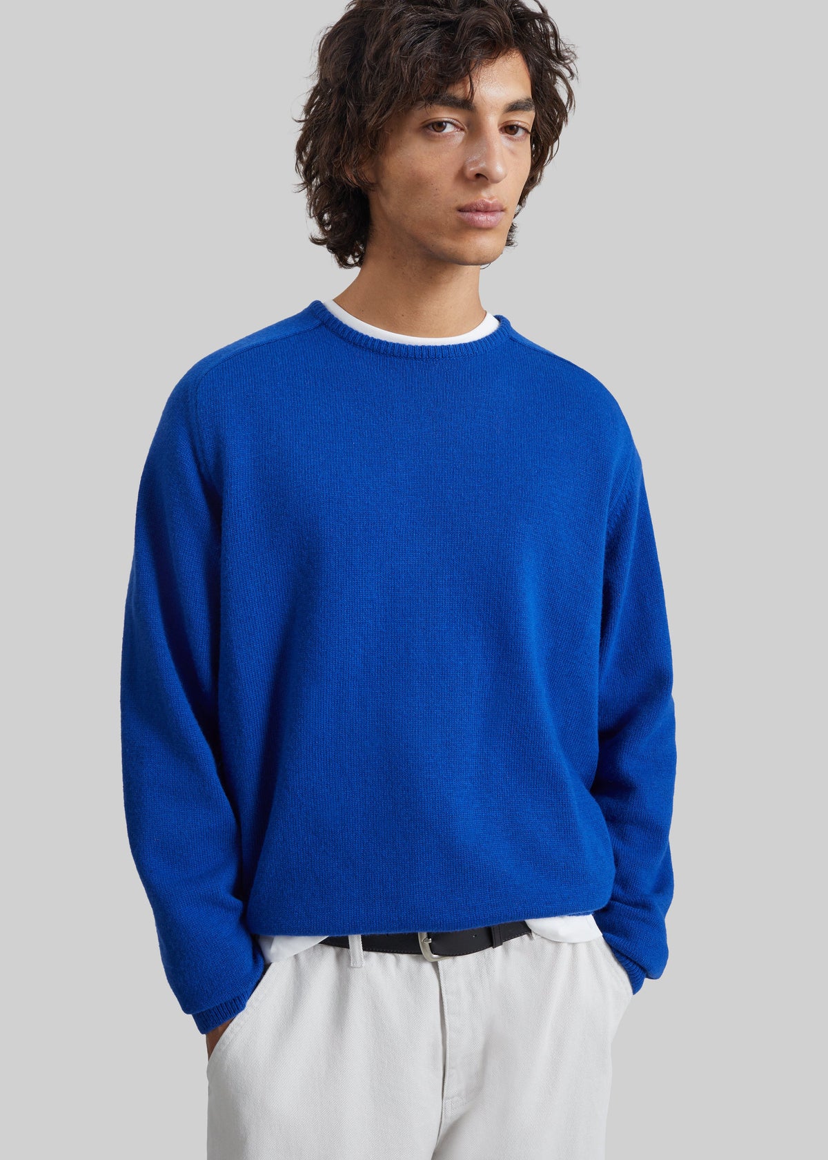Marck Wool Sweater - Cobalt