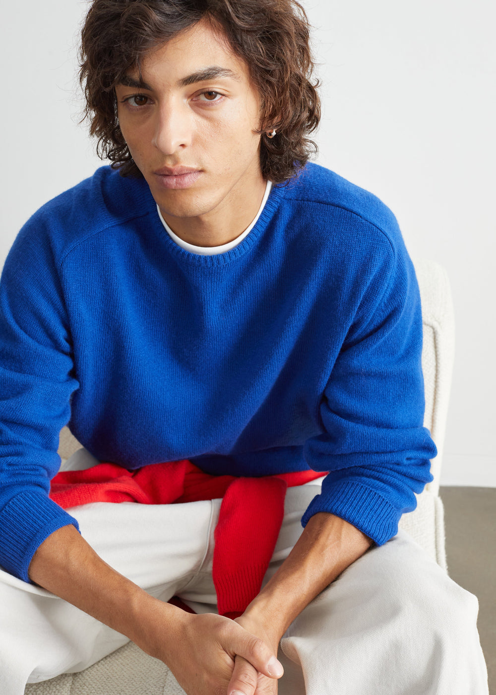 Marck Wool Sweater - Cobalt