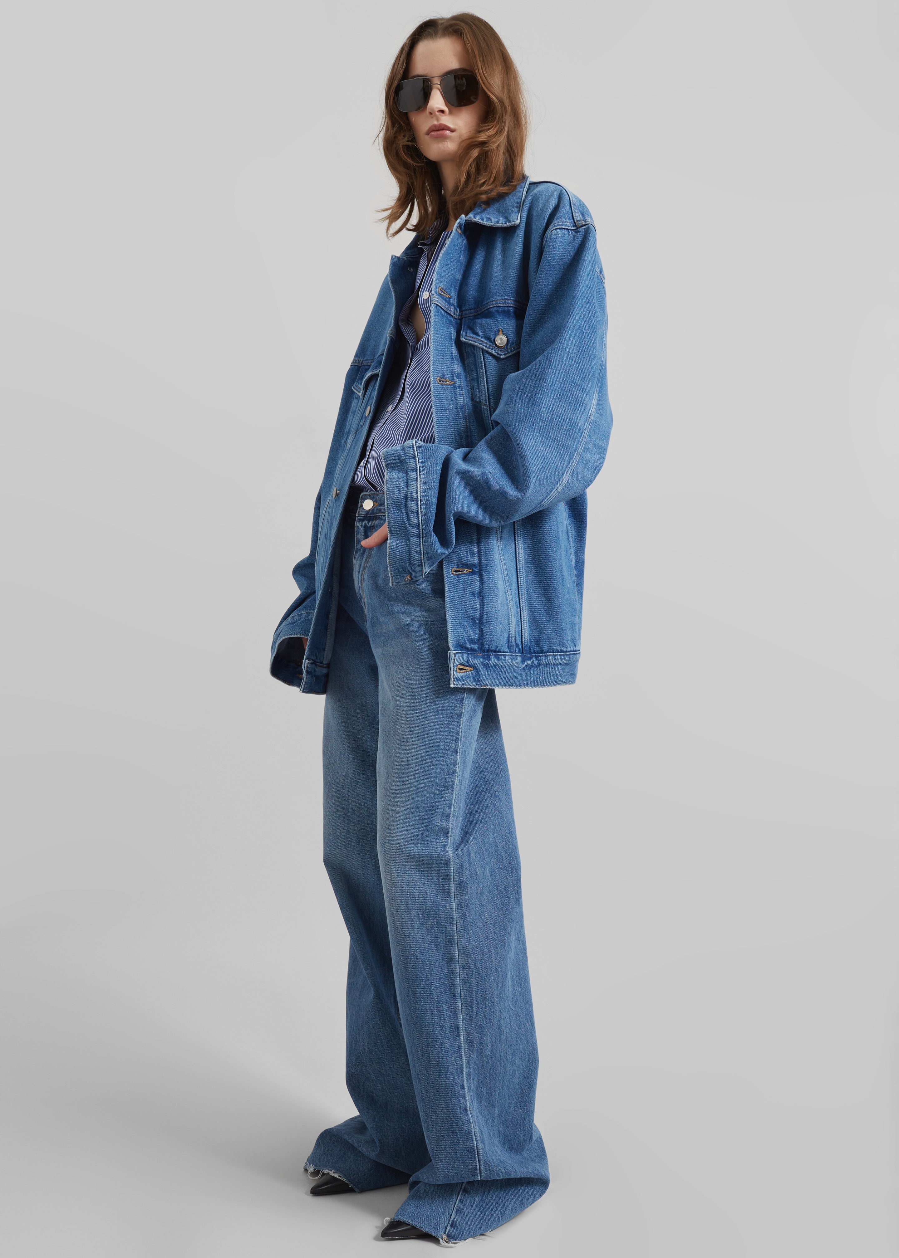 Marden Denim Jacket - Medium Wash – The Frankie Shop Europe