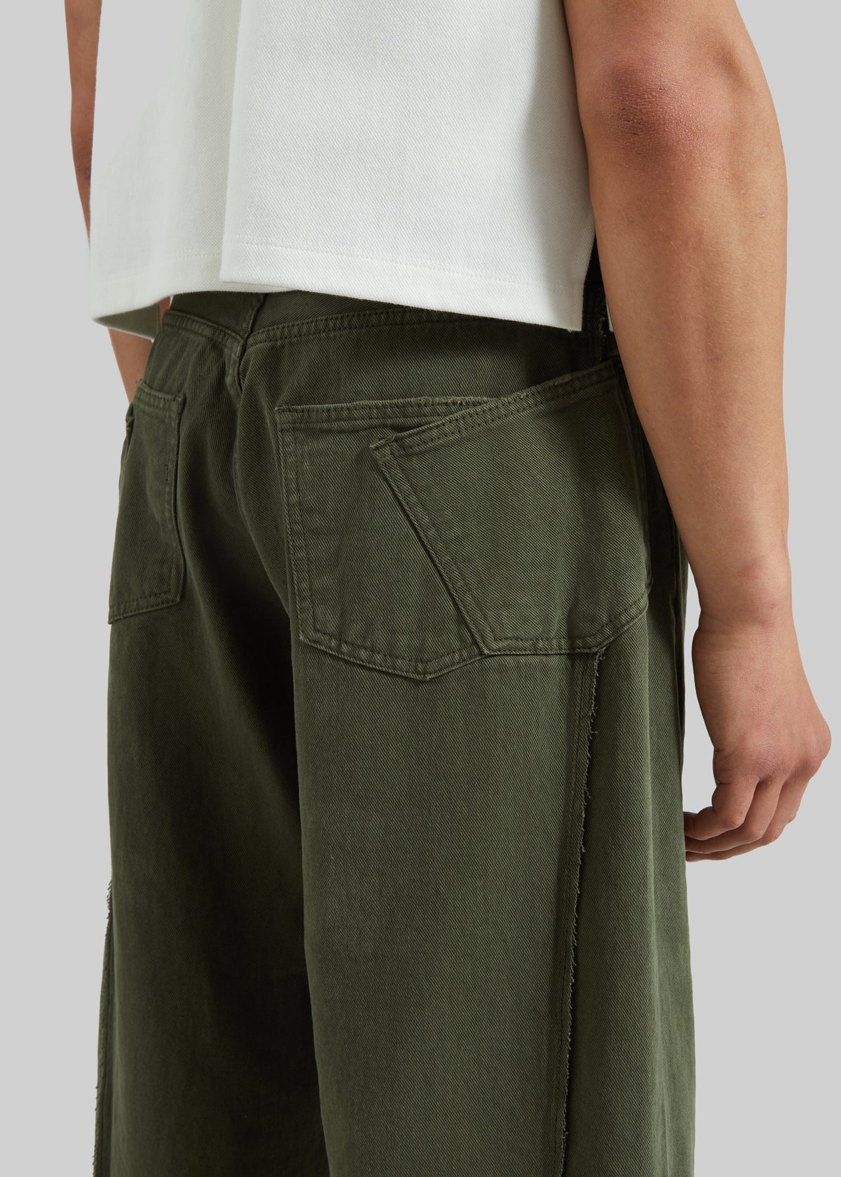 Mareil Barrel Leg Jeans - Olive - 5