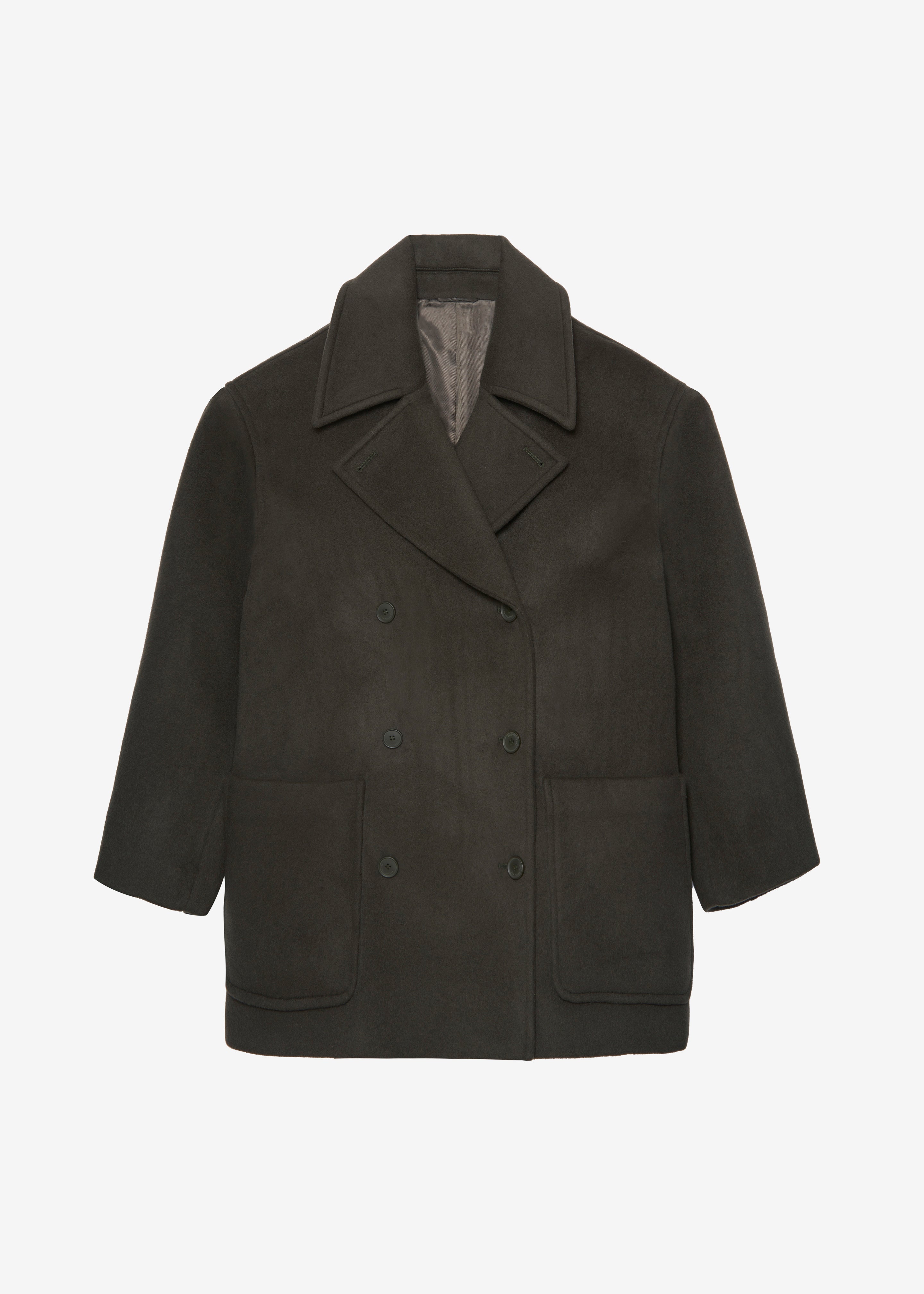 Khaki peacoat best sale