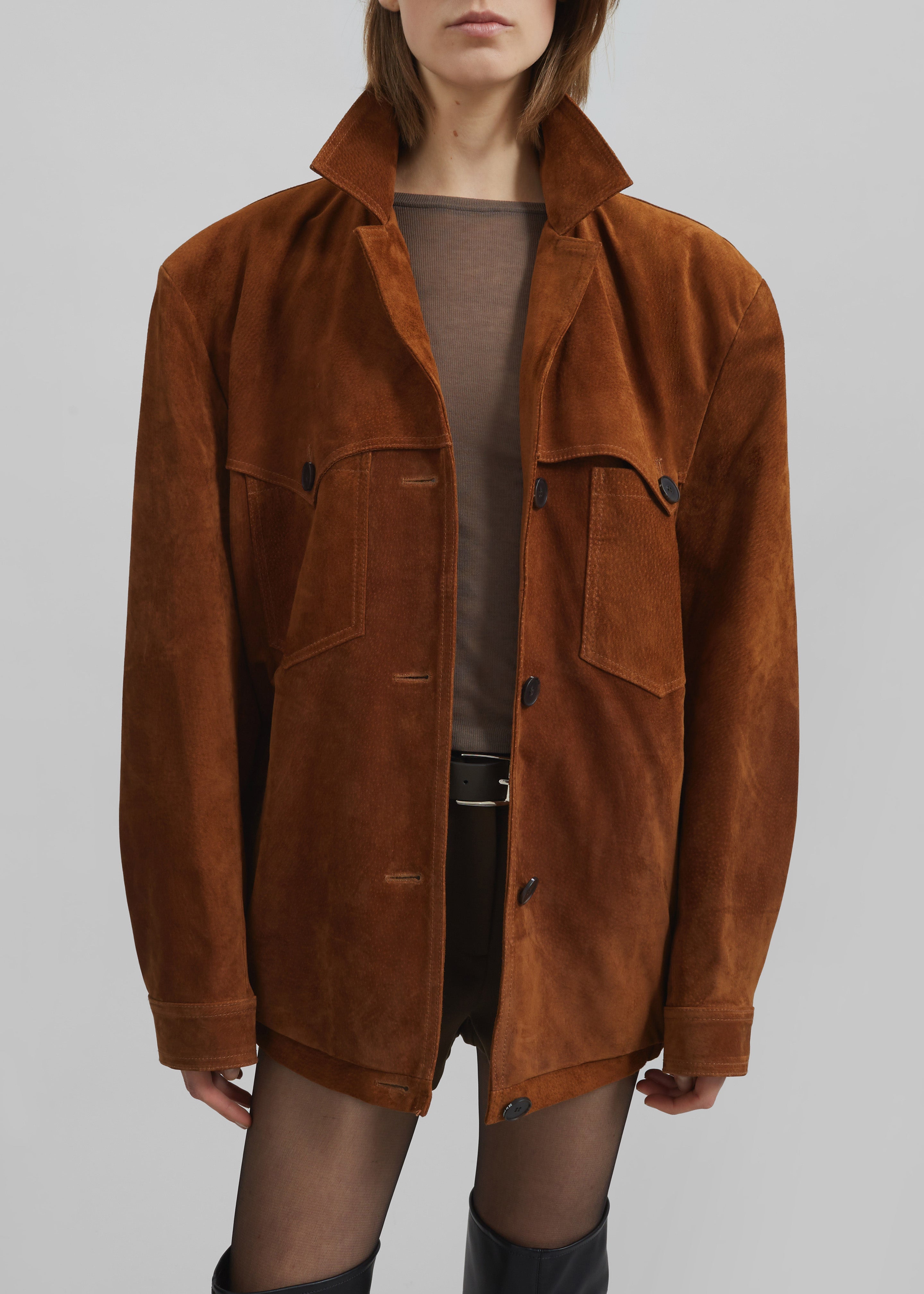 Marlo Suede Jacket - Hazelnut - 6