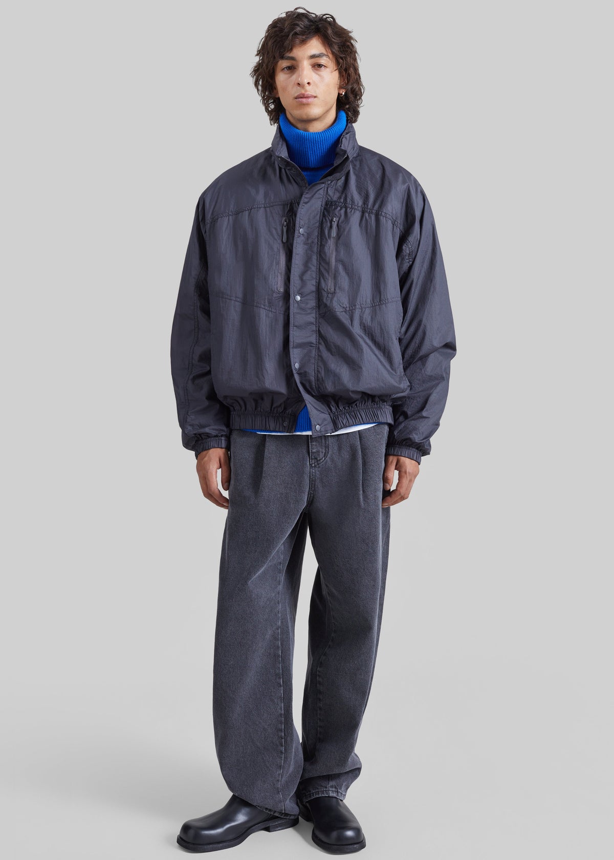Marlone Windbreaker Jacket - Charcoal