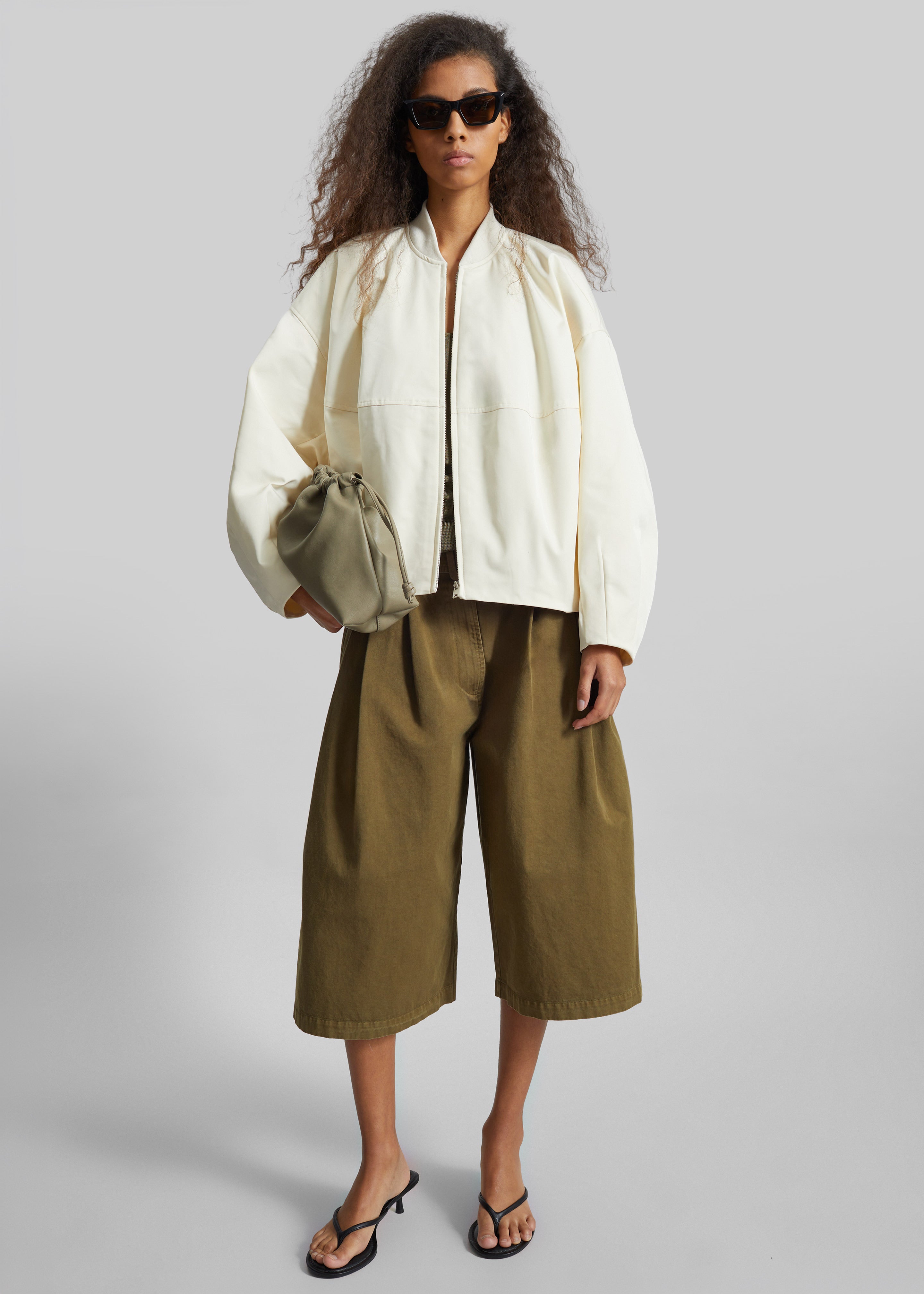 Marslev Cocoon Jacket - Cream - 9