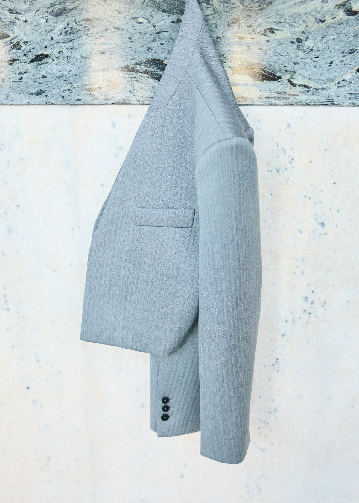 Blazer Martella a motivo chevron - Grigio