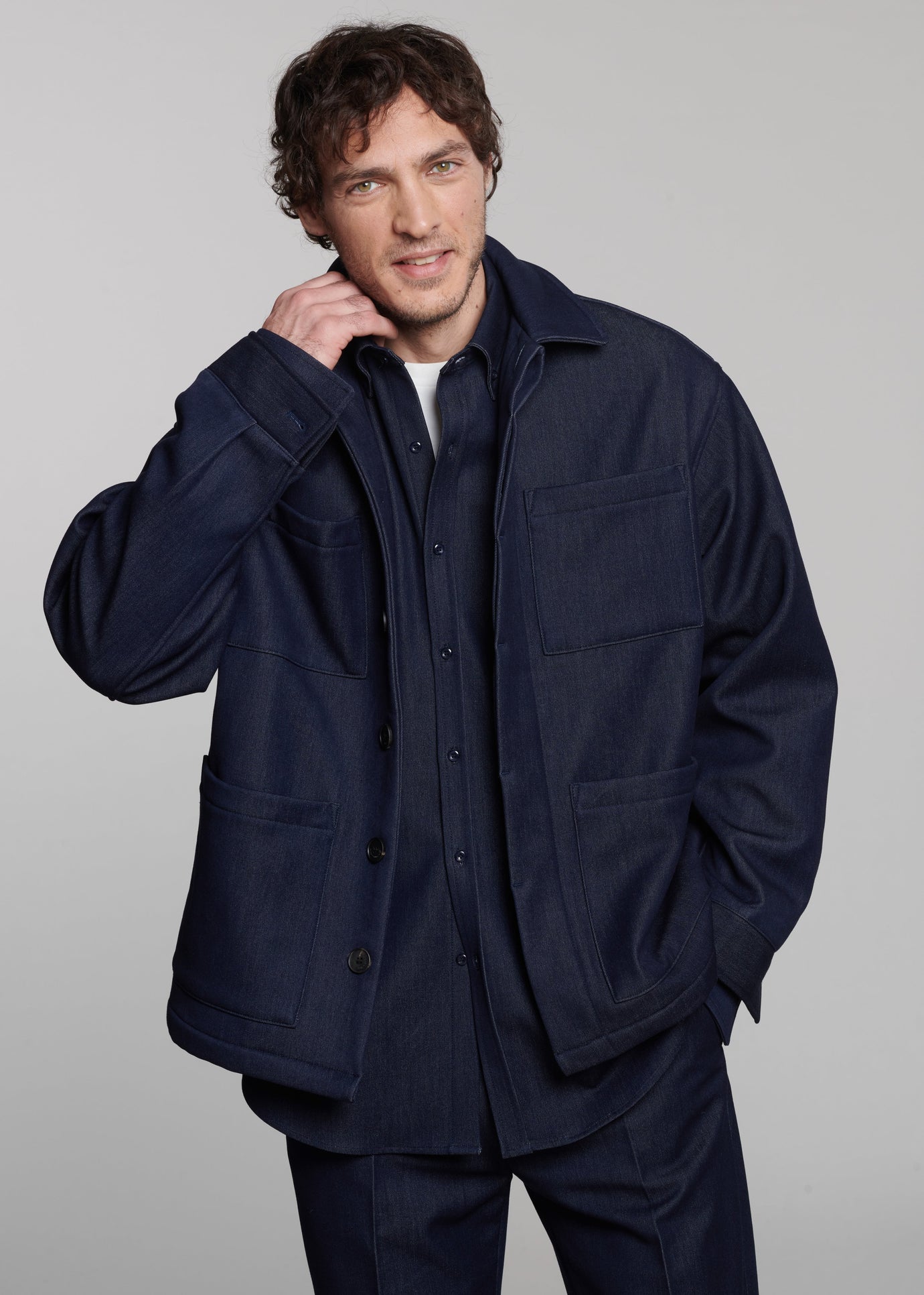 Mason Boxy Jacket - Indigo