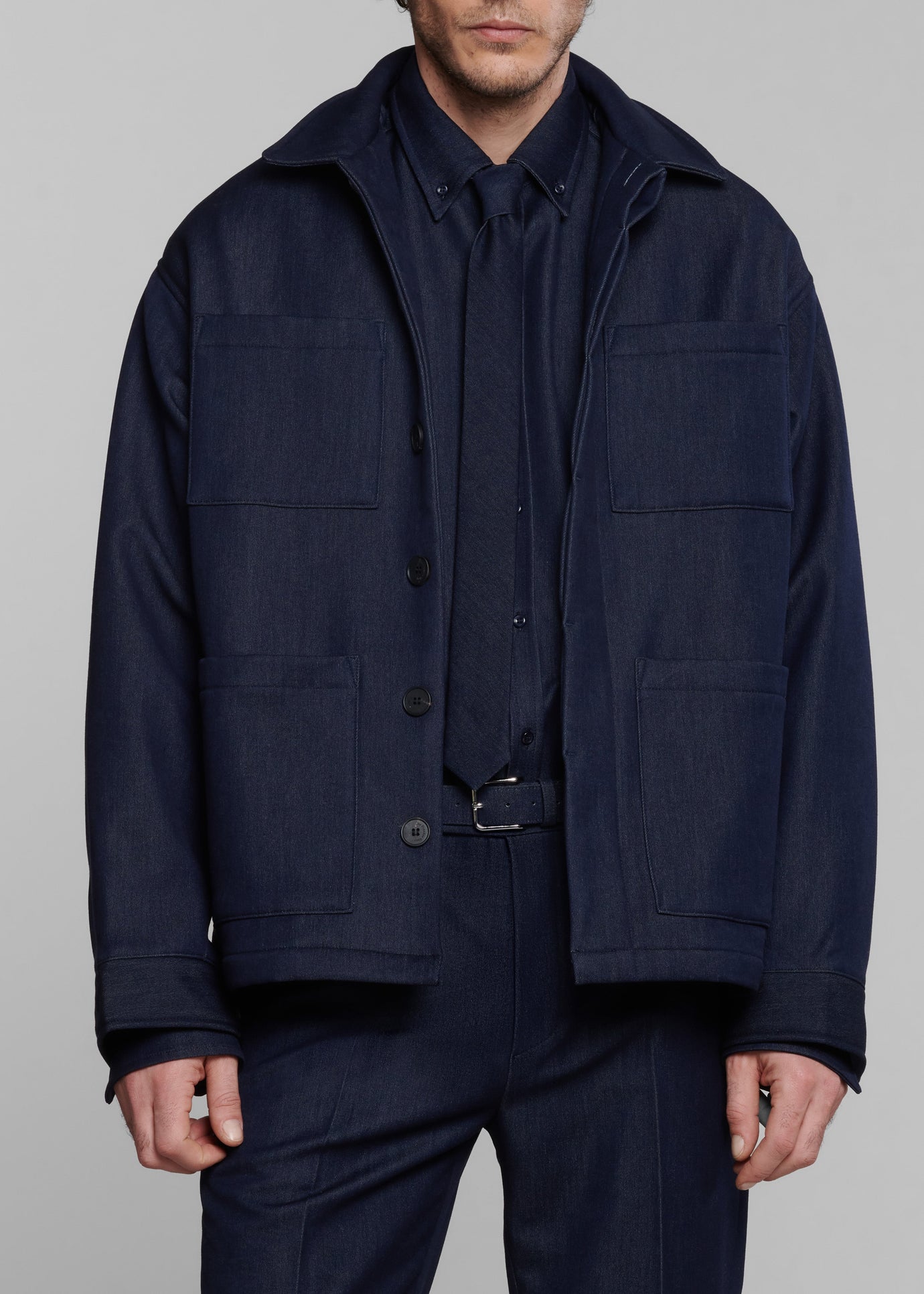 Mason Boxy Jacket - Indigo - 1