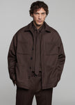 Mason Boxy Wool Jacket - Brown