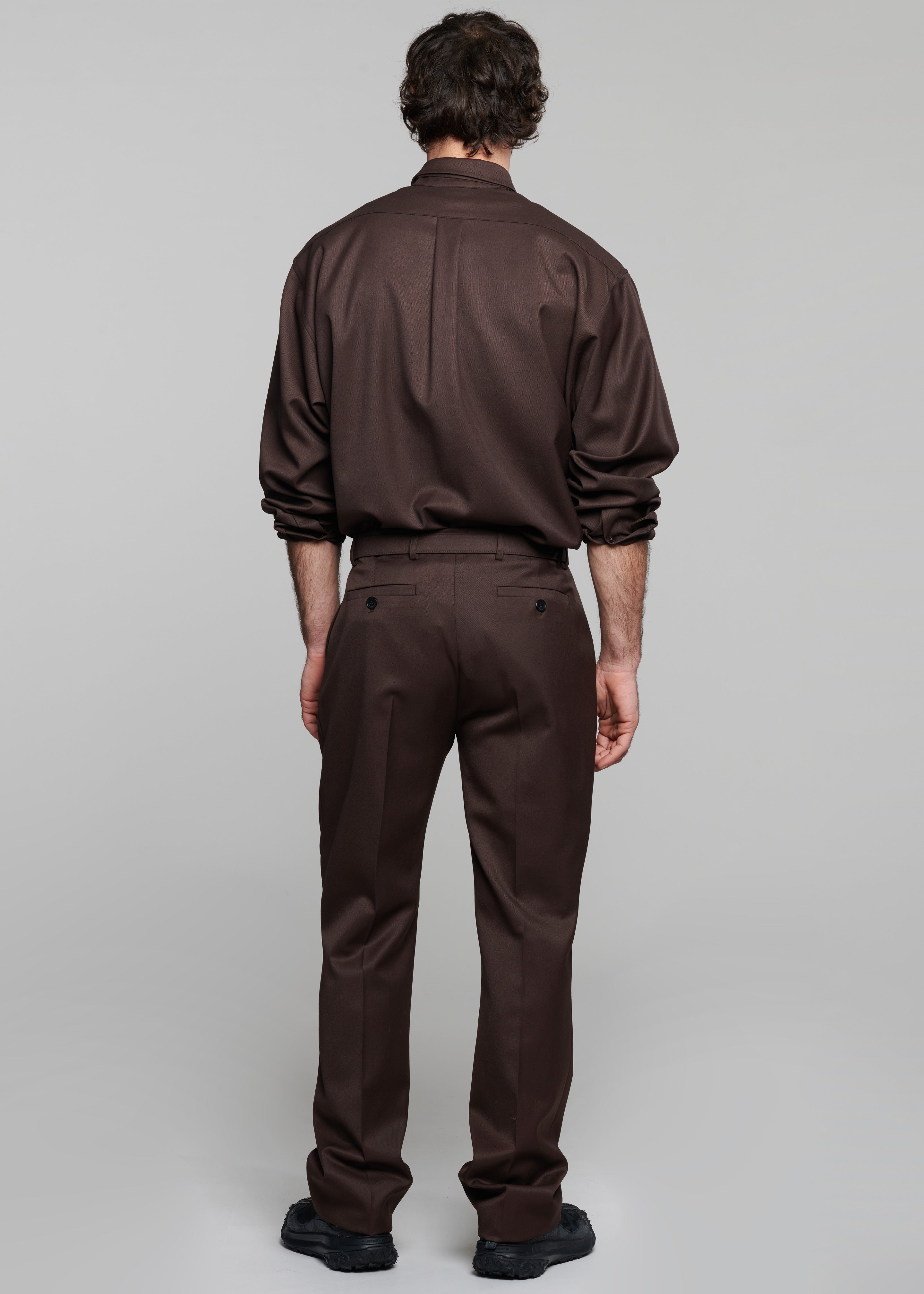 Mason Wool Trousers - Brown - 9