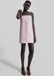 Matin Satin Mini Dress - Palest Pink