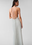 Matin Lucca Backless Dress - Pale Blue