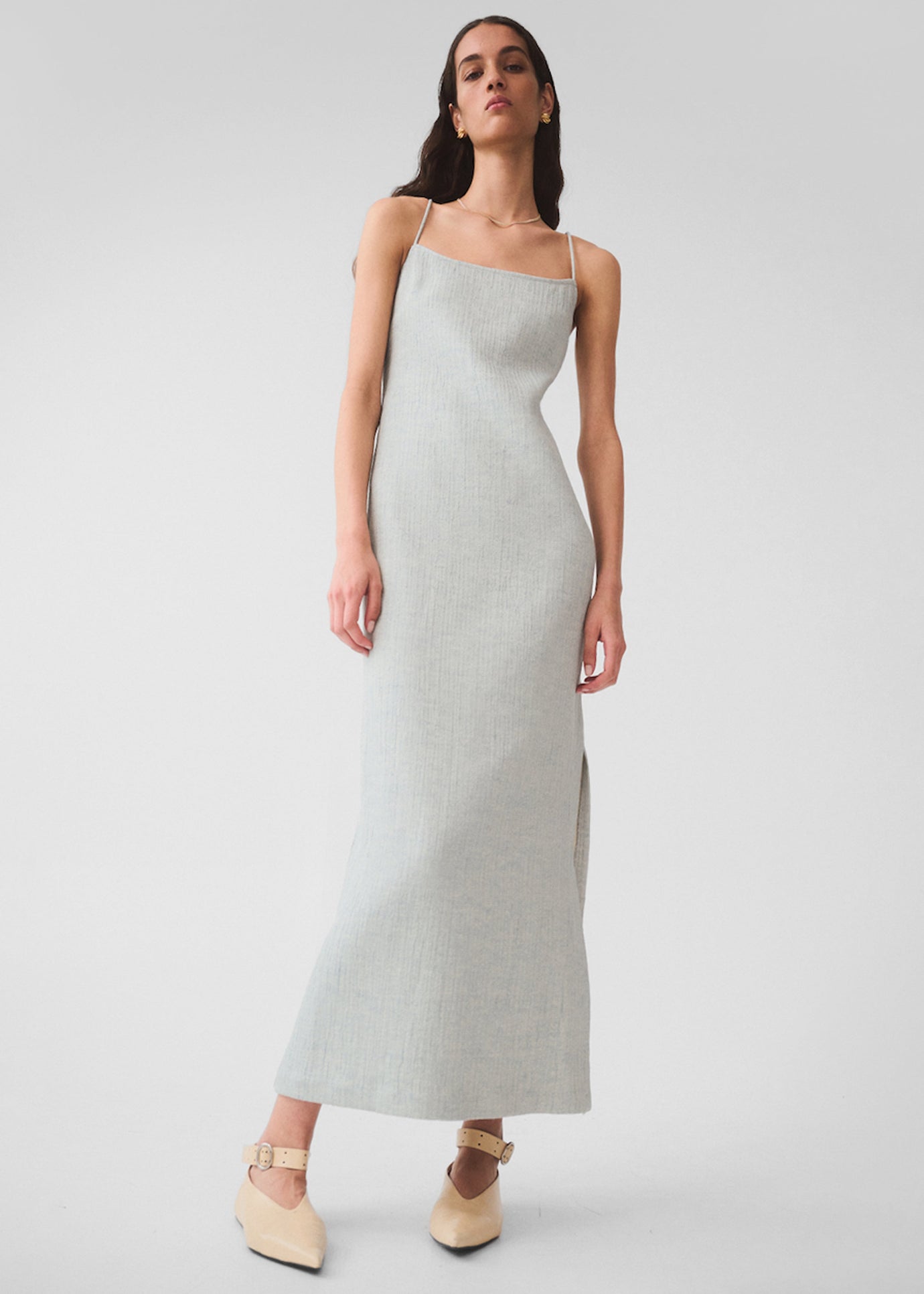 Matin Lucca Backless Dress - Pale Blue - 1