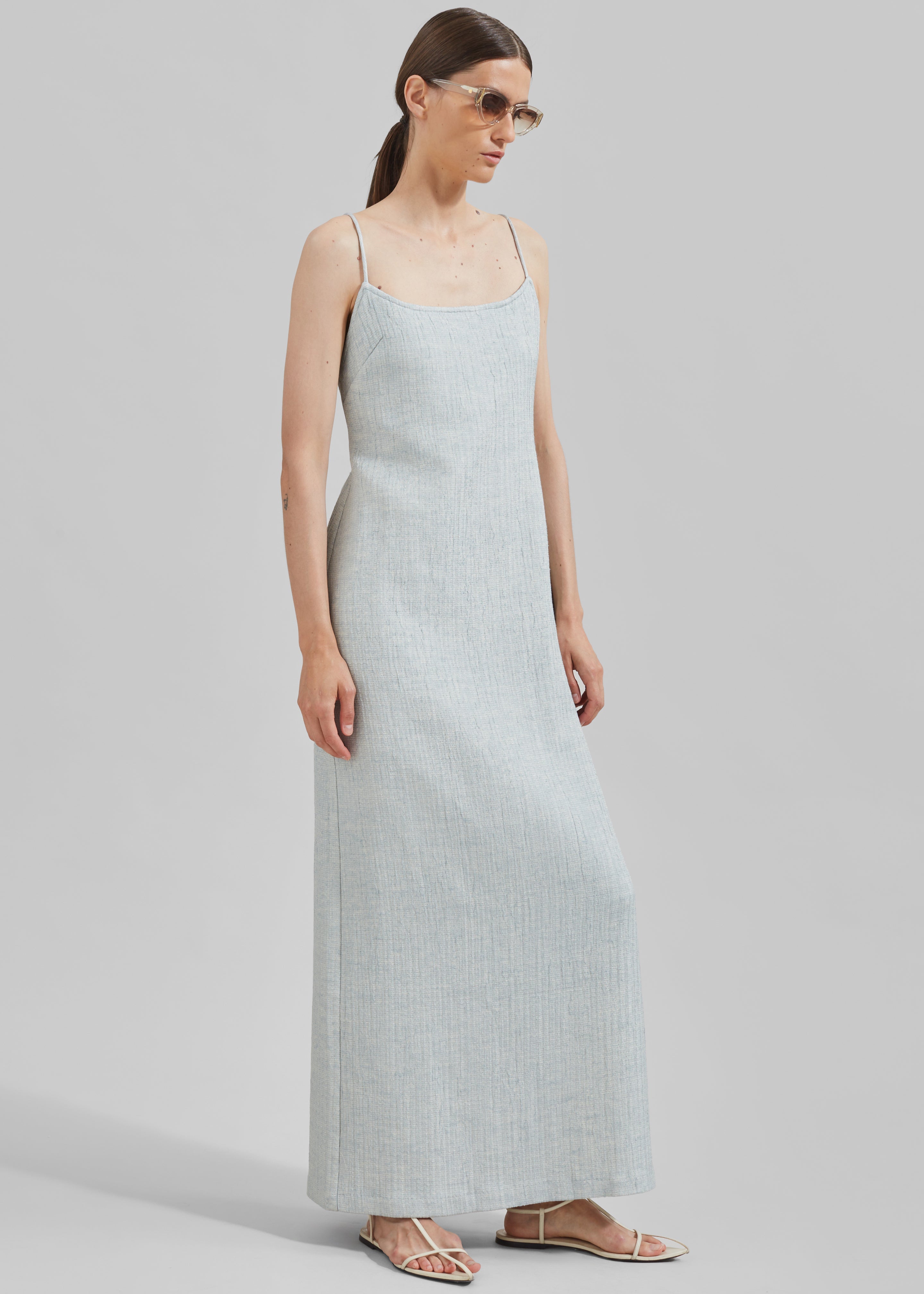 Matin Lucca Backless Dress - Pale Blue - 6