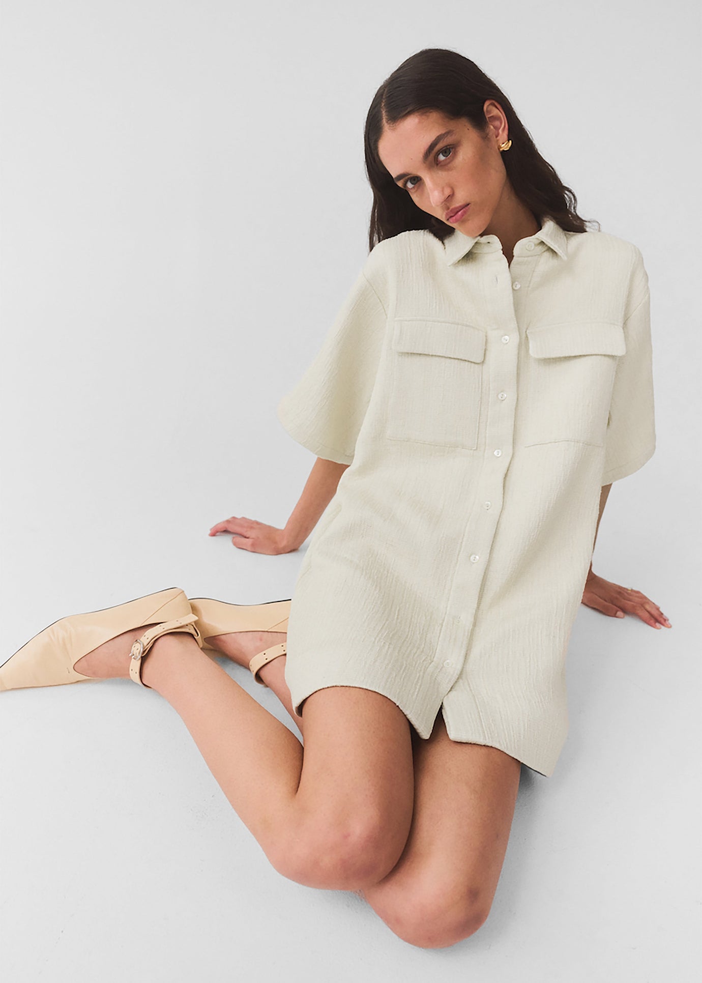 Matin Lucca Pocket Dress - Natural