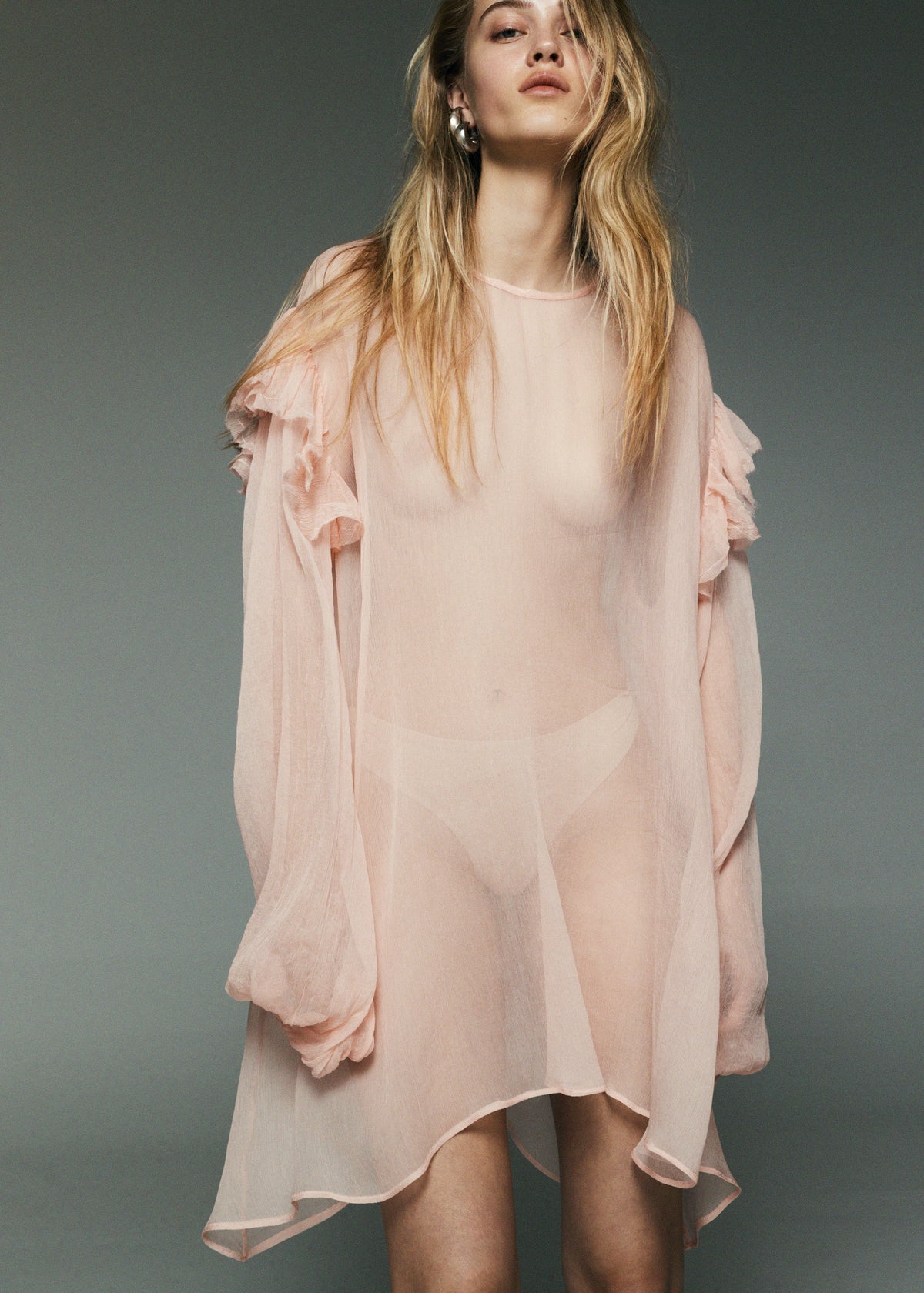 Matin Varese Mini Dress - Palest Pink - 1