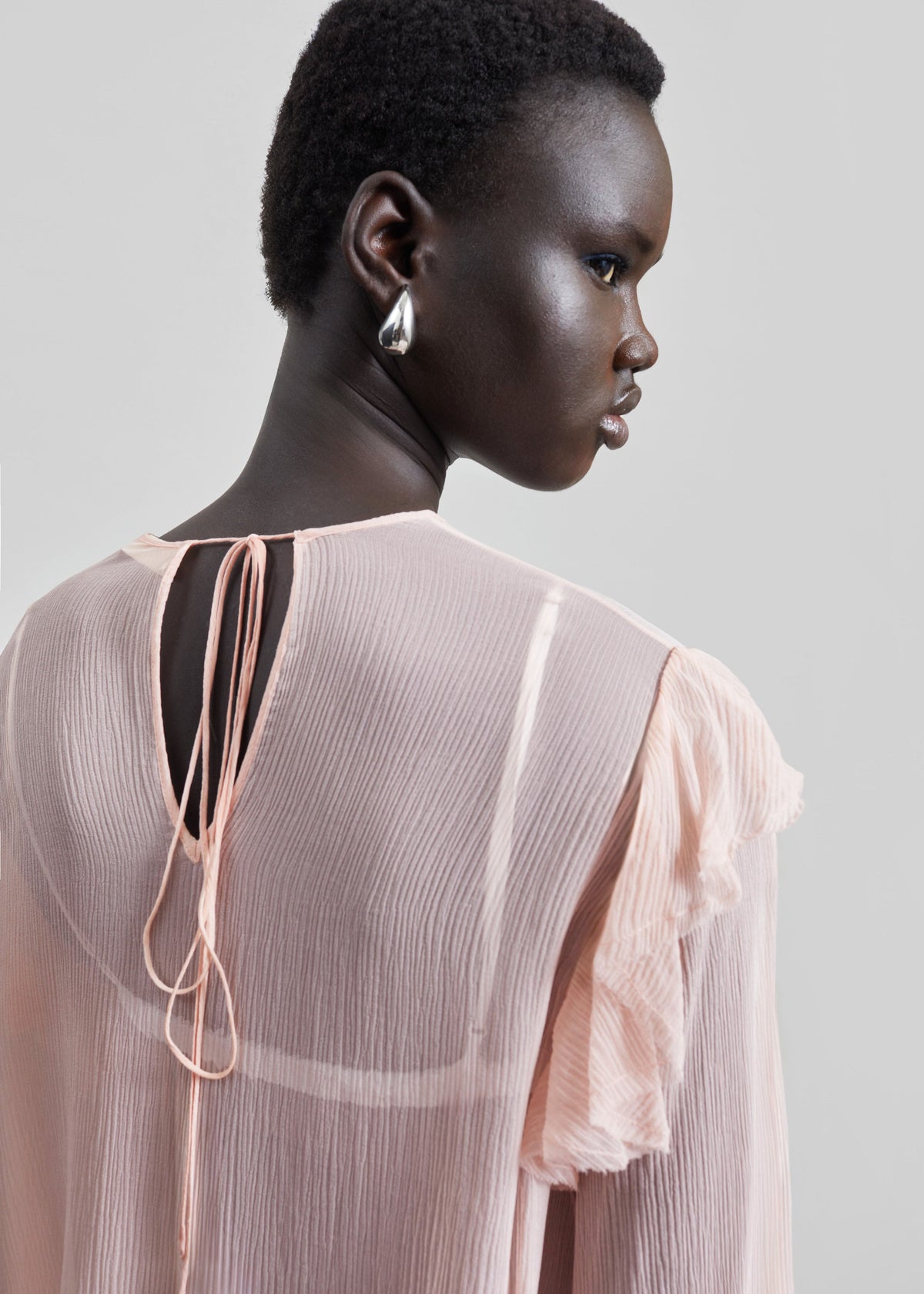 Matin Varese Mini Dress - Palest Pink - 7