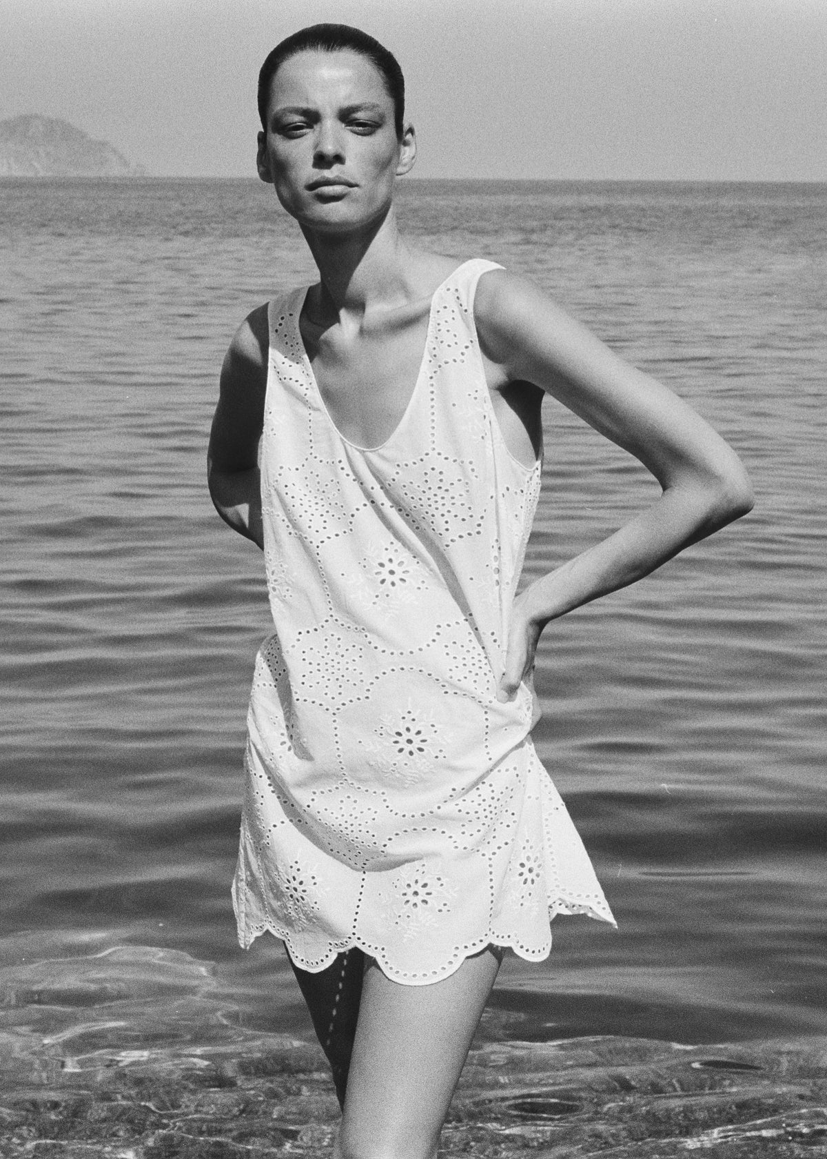 Matteau Broderie Tank Mini Dress - White The Frankie Shop Europe Matteau Broderie Tank Mini Dress - White The Frankie Shop Europe