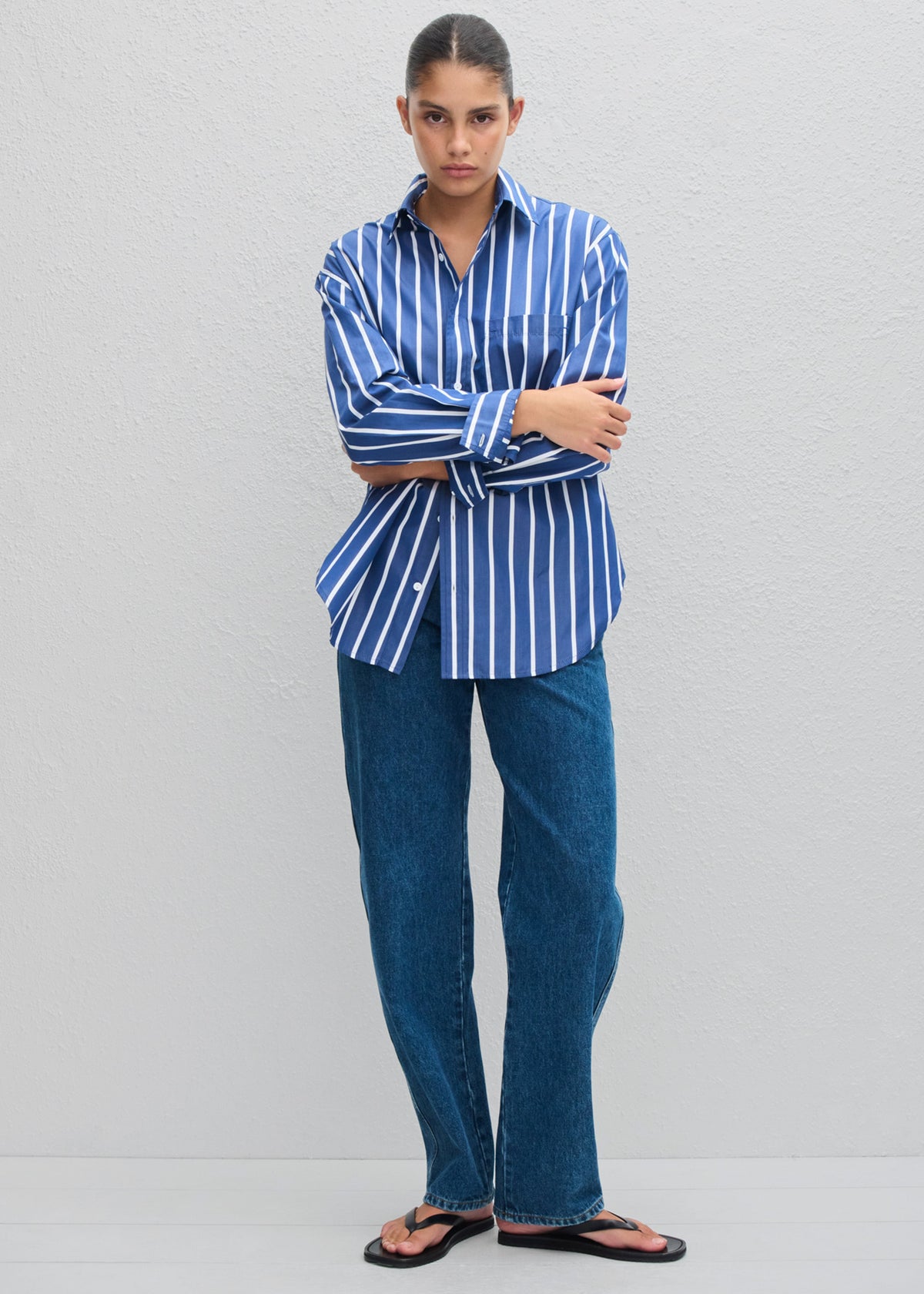 Matteau Classic Stripe Shirt - Marine Stripe - 2